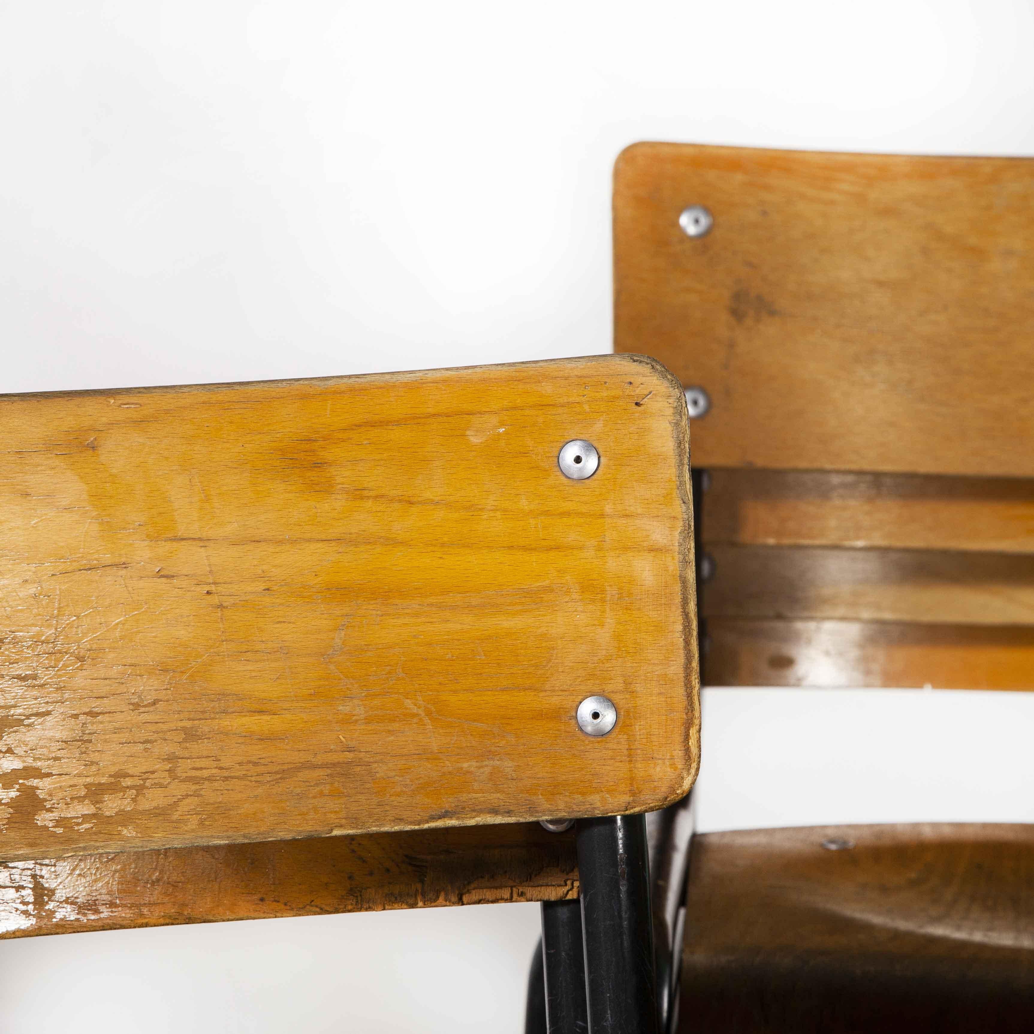 Birch 1950's Mullca Stacking Children's Chairs, Set of Twenty Chairs