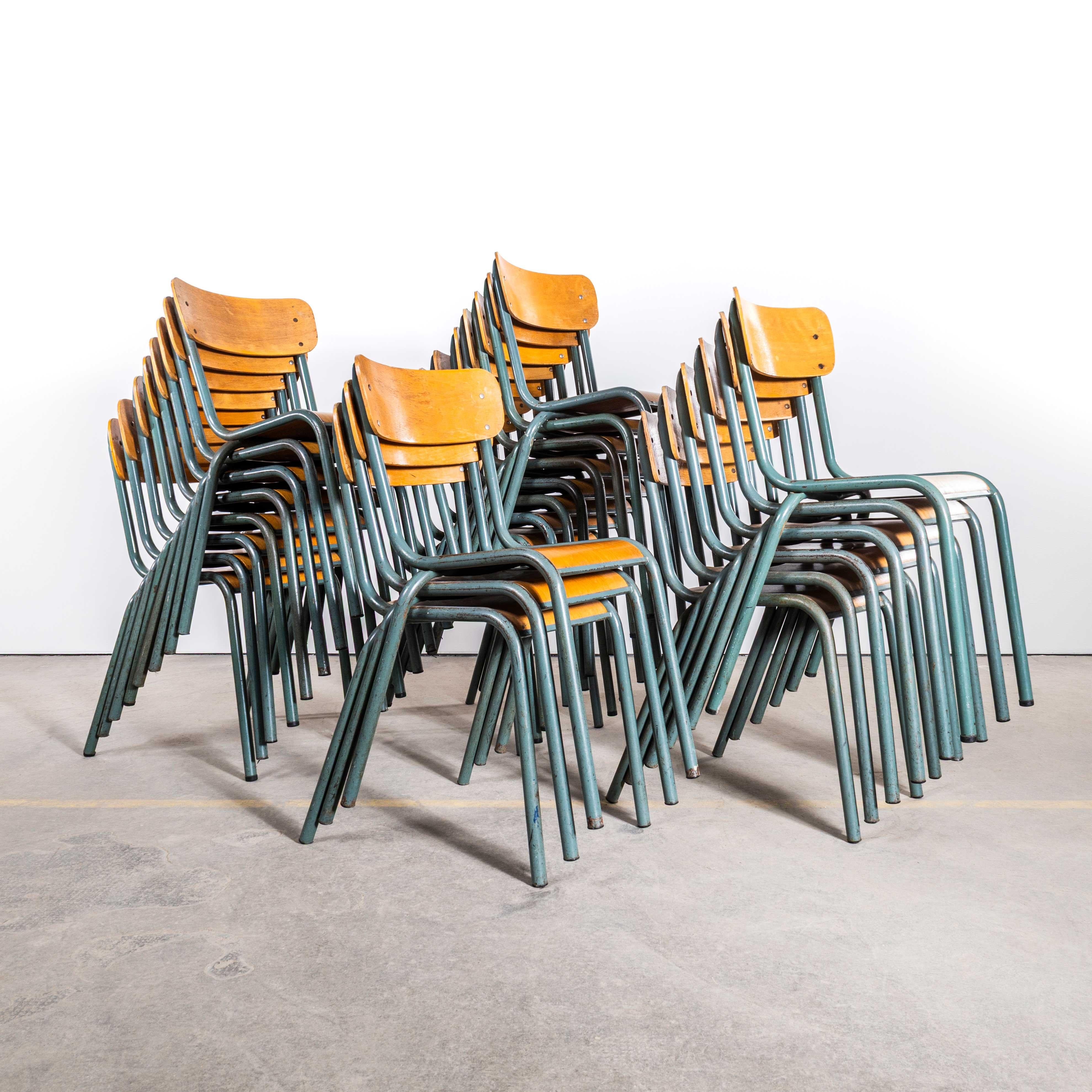 1950’s Mullca 510 Stacking Dining Chair – Wide Back Rest – Very Large Quantity Available. 

One of our most favourite chairs, in 1947 Robert Muller and Gaston Cavaillon created the company that went on to develop arguably the most famous French