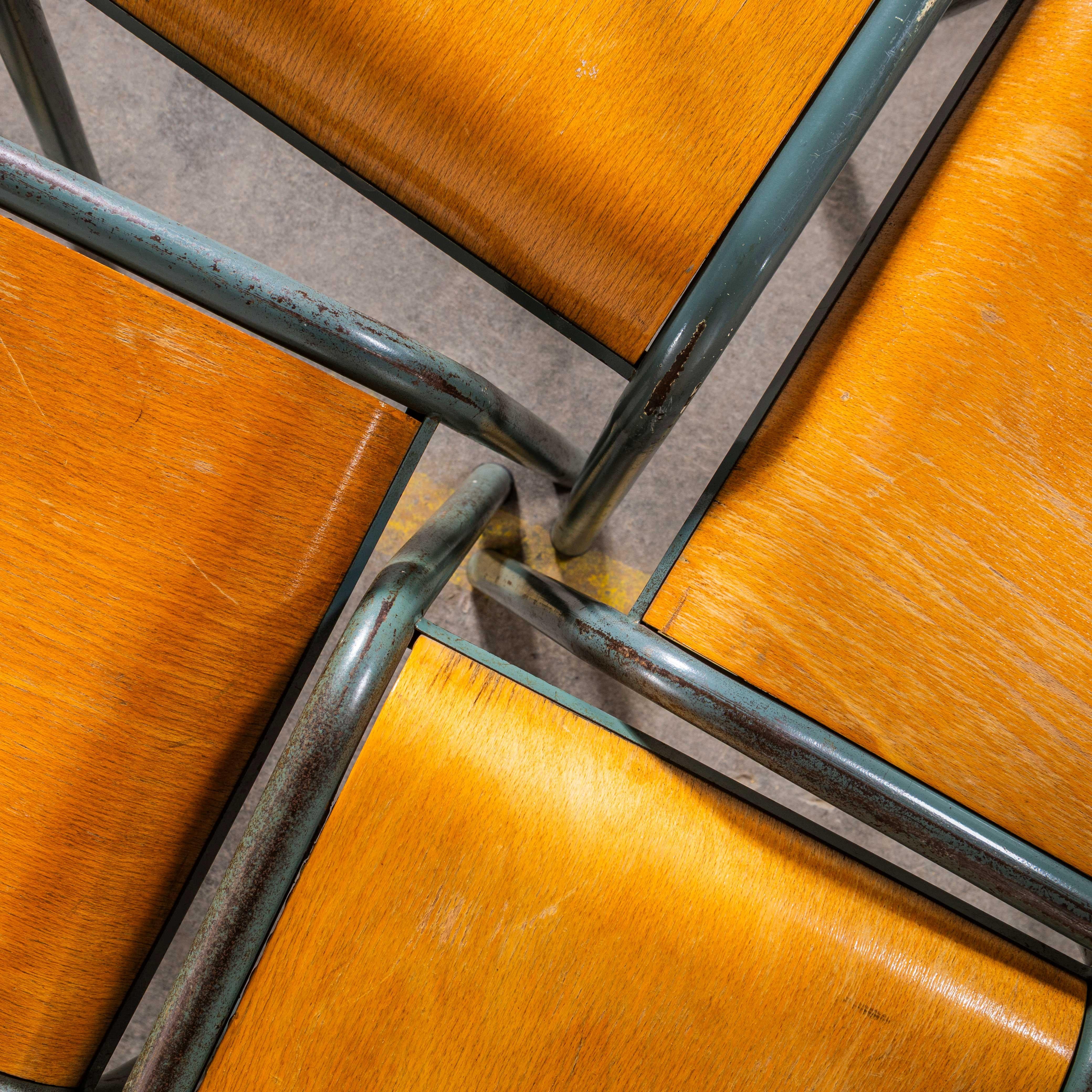 1950's Mullca Stacking Dining Chair - Wide Back Rest - Very Large Qty Available For Sale 1