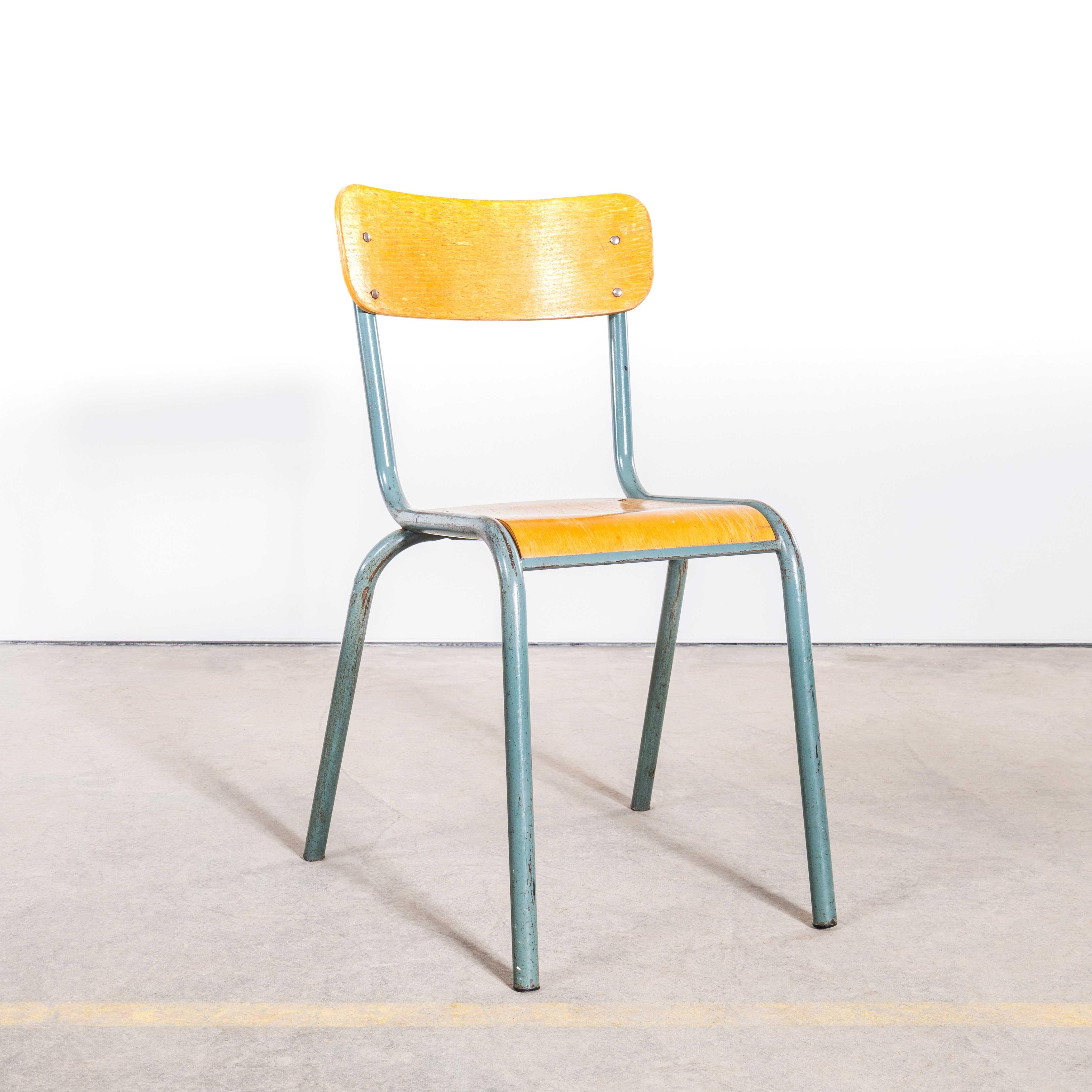 1950's Mullca Stacking Dining Chair - Wide Back Rest - Very Large Qty Available For Sale 2