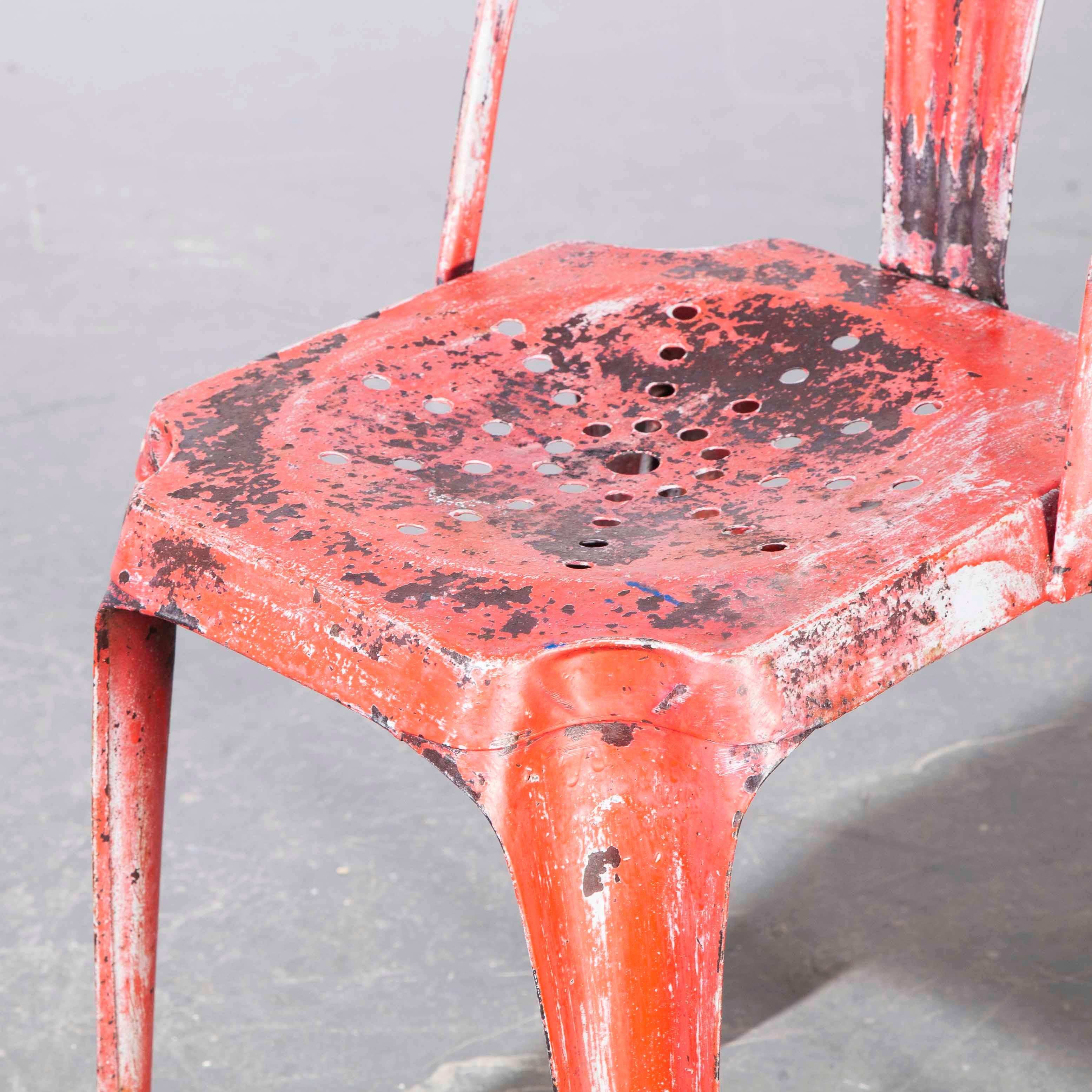 Mid-20th Century 1950s Multipl's Red Dining Chair