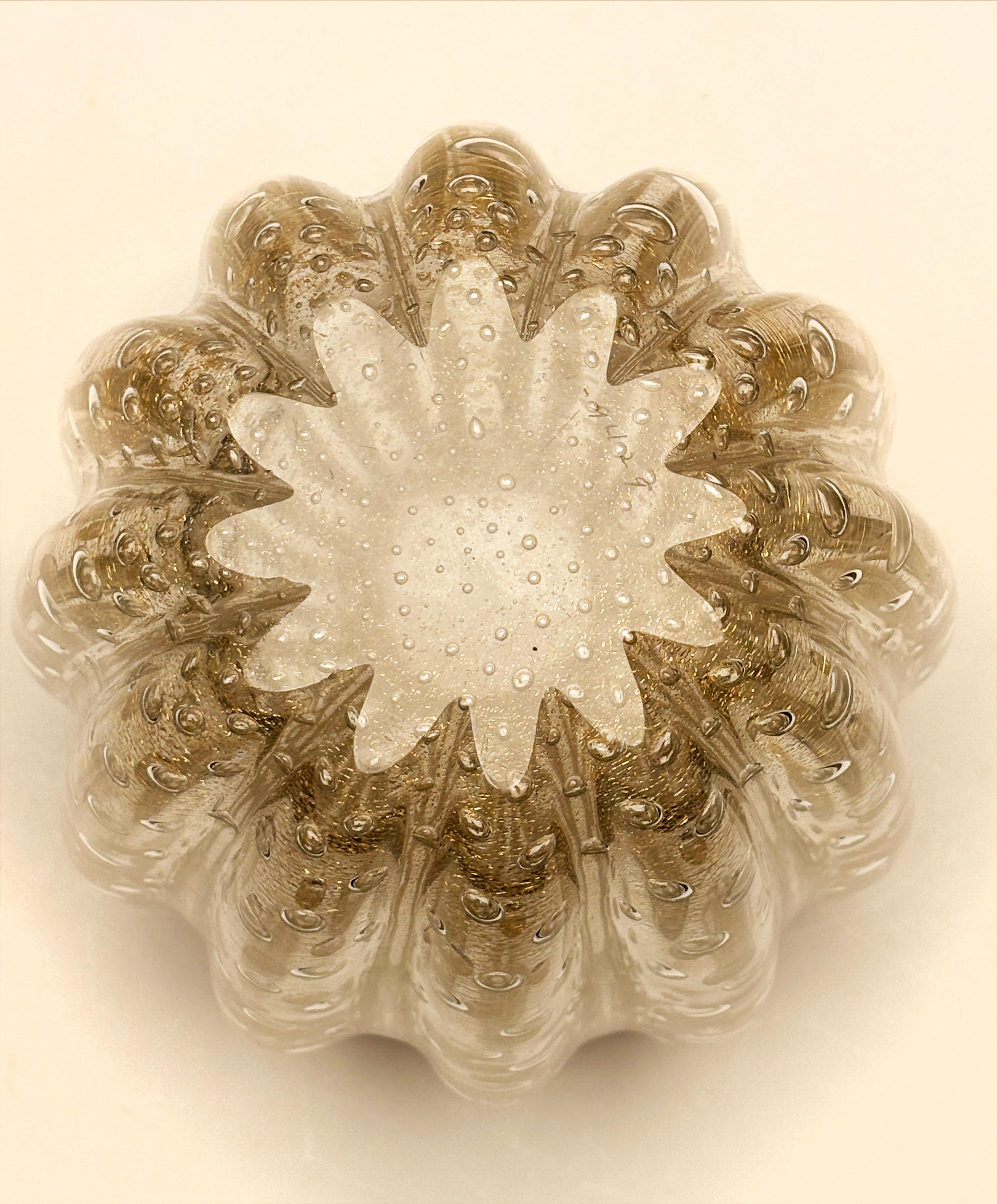1950's Murano Bubbles and Gold Leaf Vase by Ercole Barovier for Barovier & Toso 8