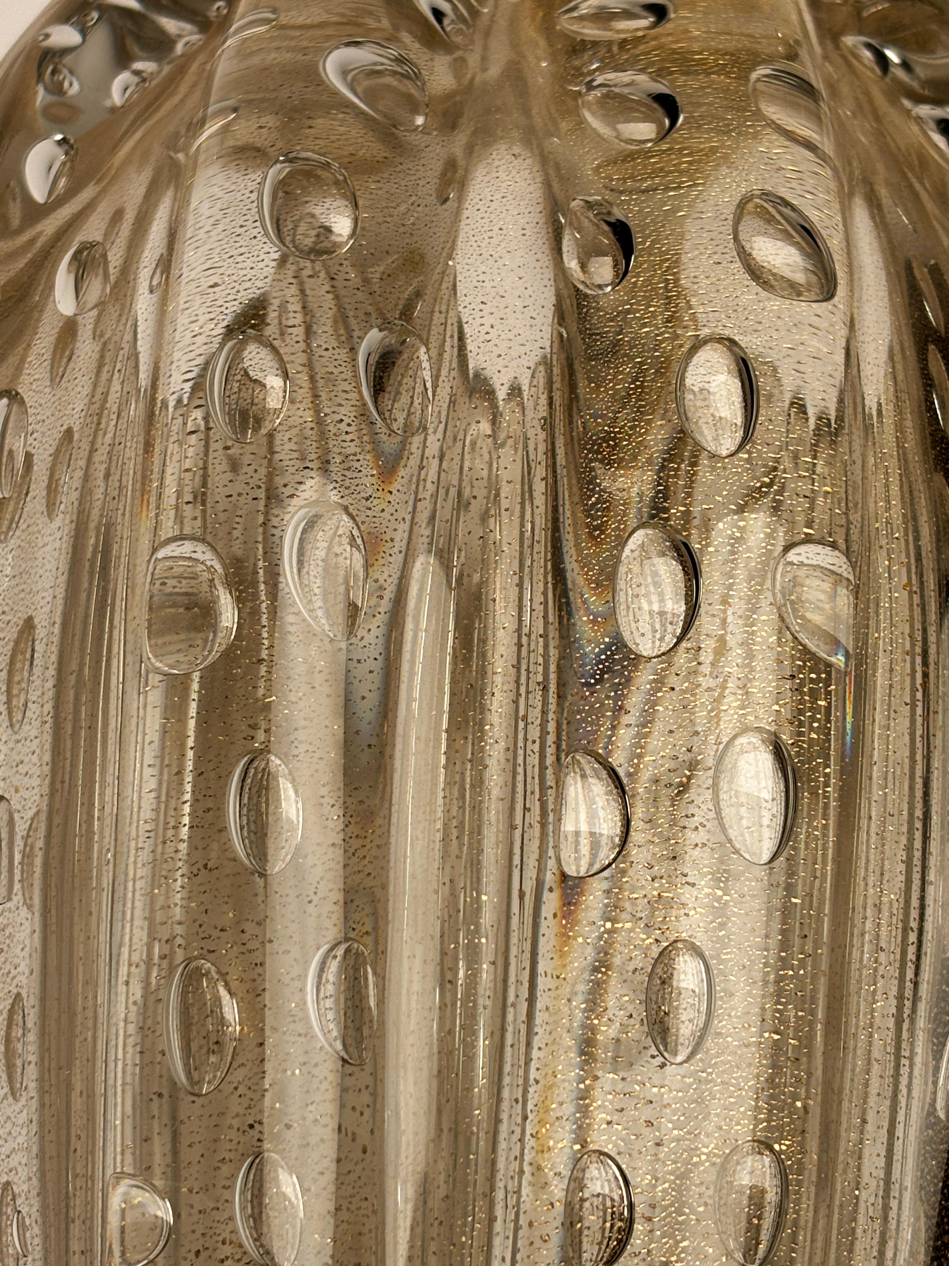 1950's Murano Bubbles and Gold Leaf Vase by Ercole Barovier for Barovier & Toso 11