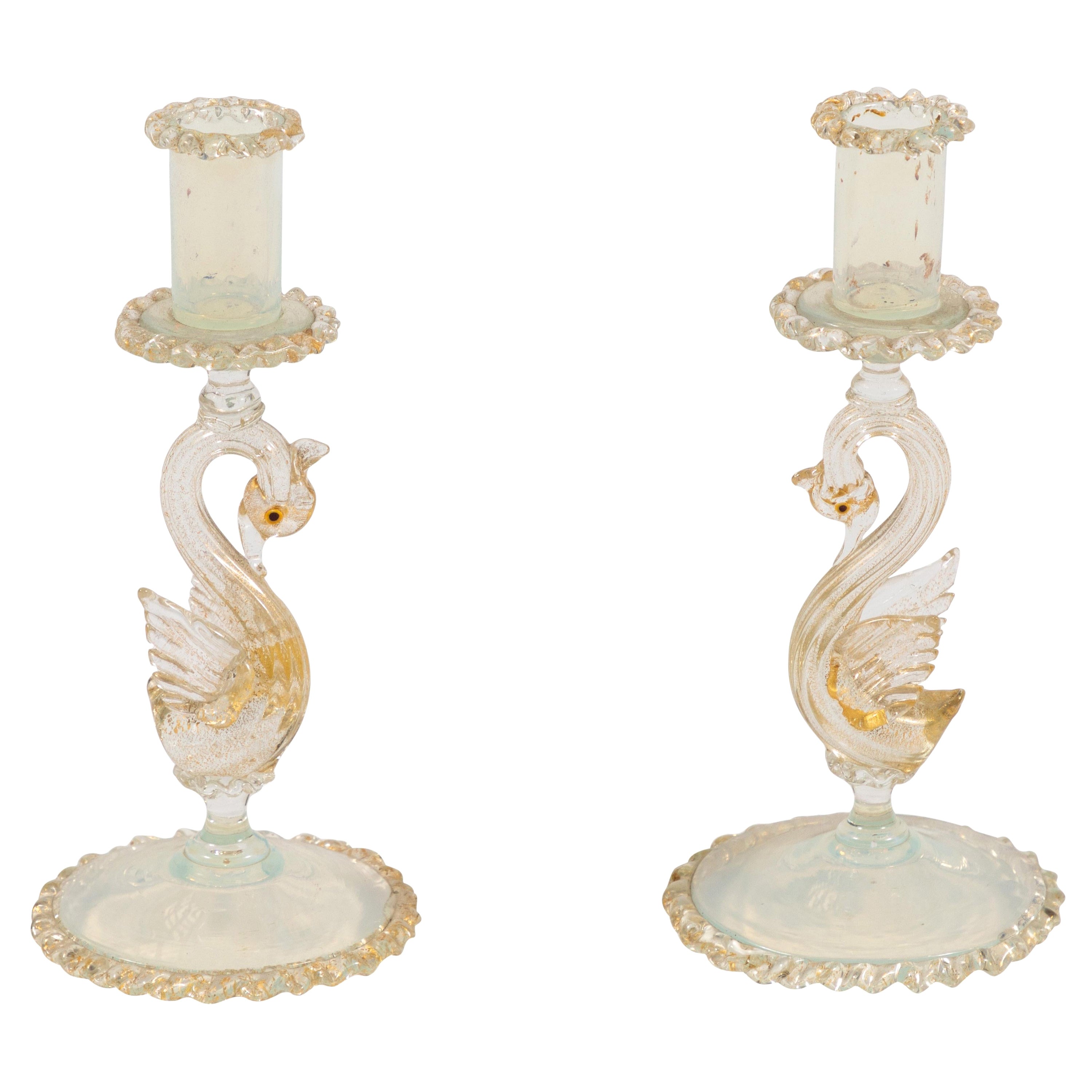 1950s Murano Candlesticks