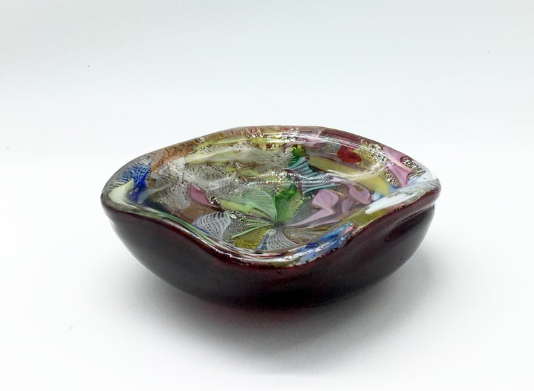 1950s Murano Glass Ashtray by Arte Vetraria Muranese 'AVEM' at 1stDibs