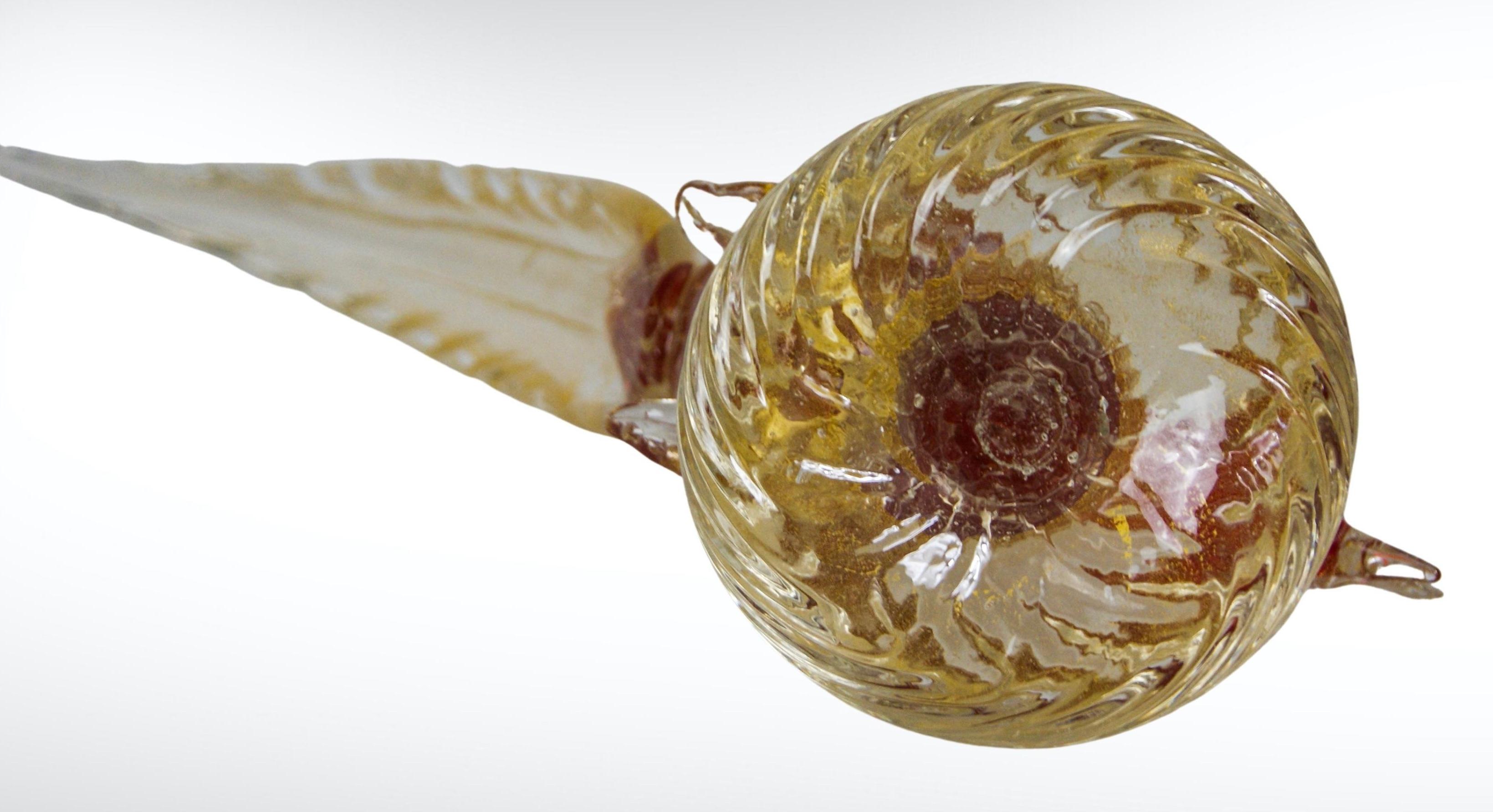 1950s Murano Glass Bird Sculpture Barovier & Toso Attributed 3