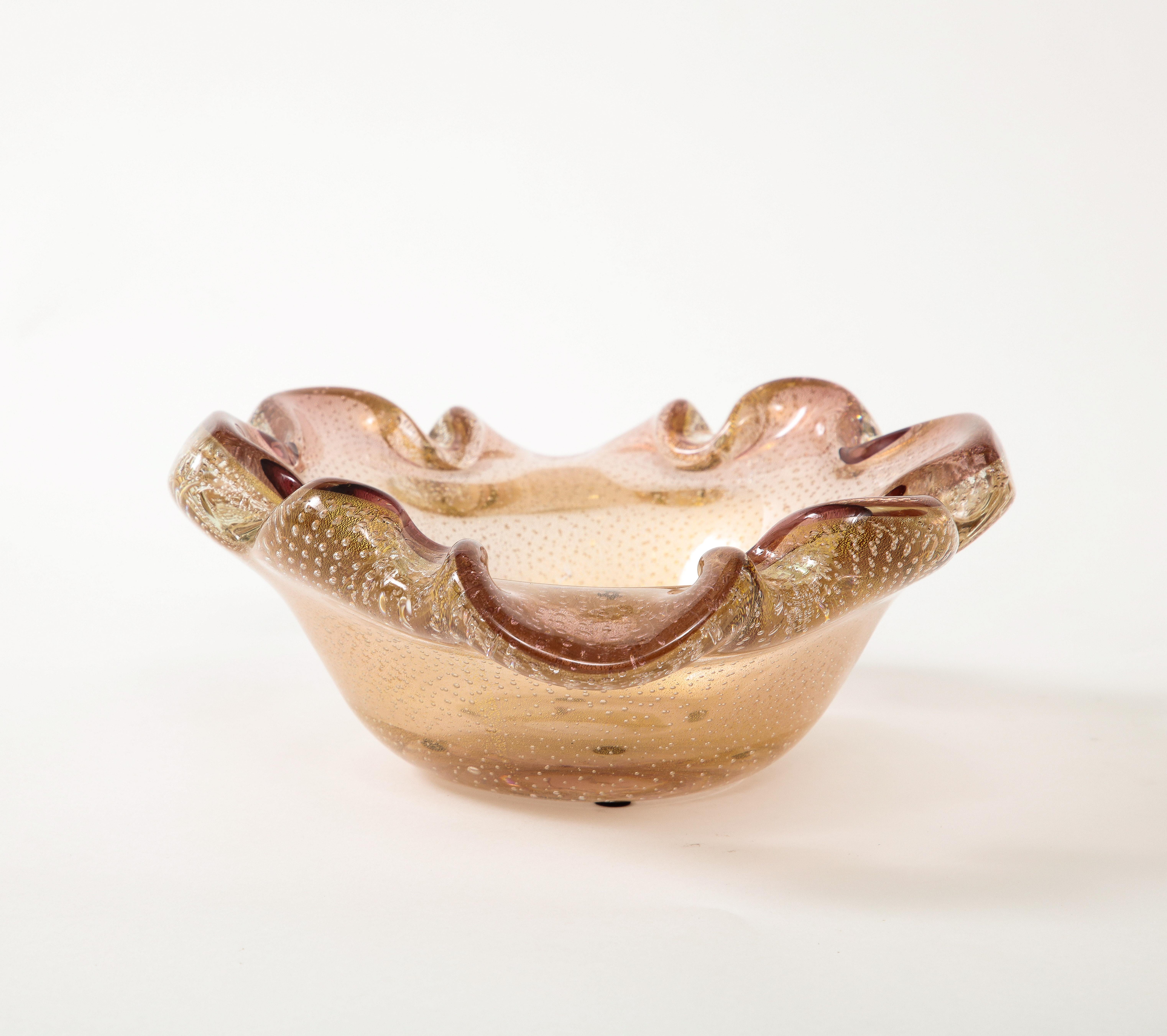 Italian 1950s Murano Glass Bowl