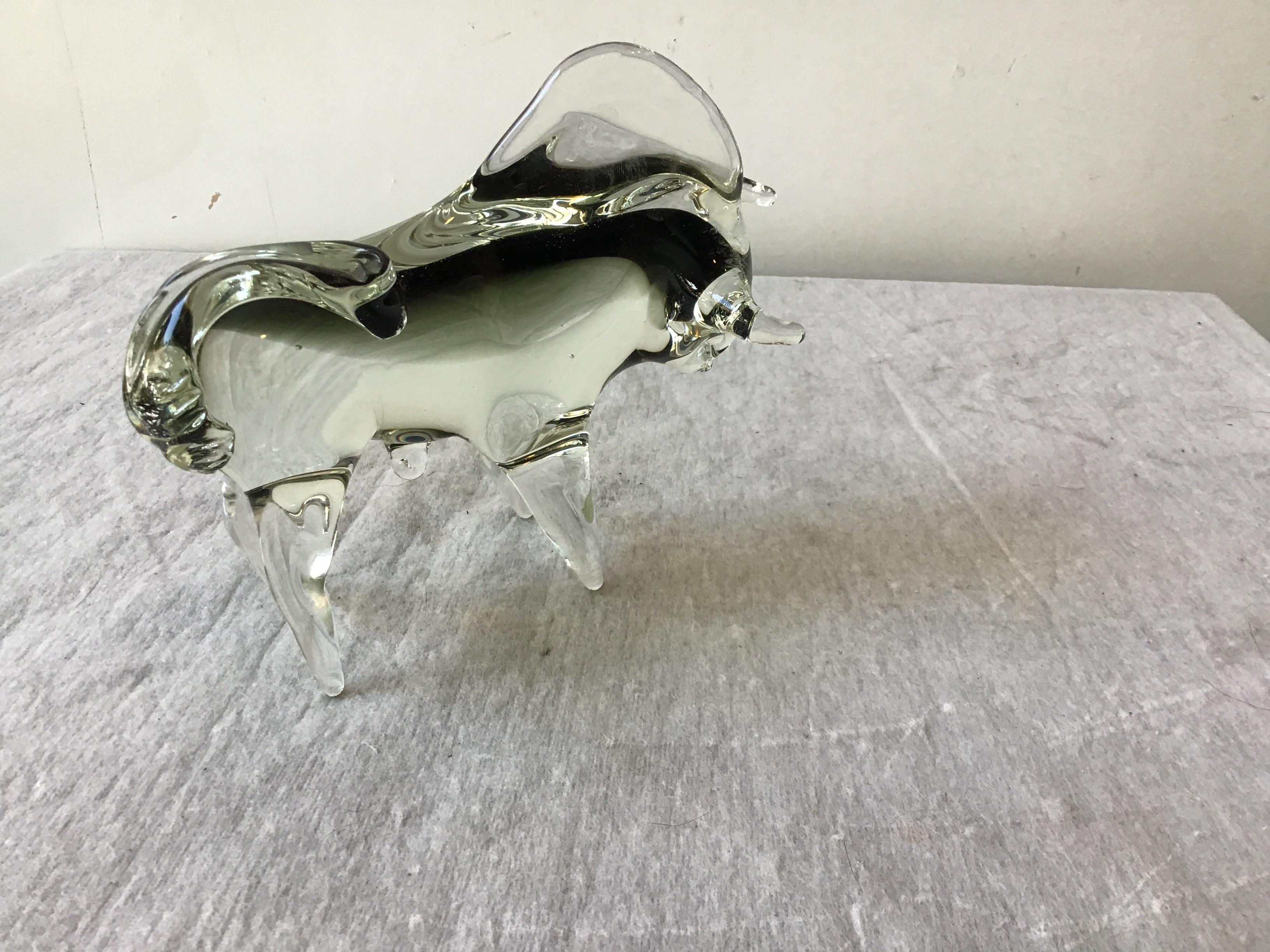 1950s Murano Glass Bull In Good Condition In Tarrytown, NY