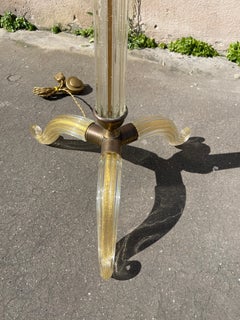 1950's Murano glass floor lamp By André Arbus for Veronèse