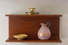 1950s Murano Scavo Glass Pitcher Vessel with Handle