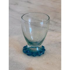 1950s Murano Style Cordial Glass Set- 10 Pieces