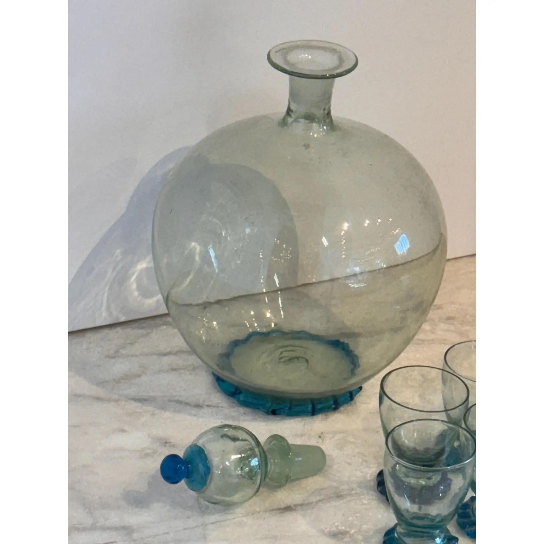 1950er Murano Stil Schnapsglas Set - 10 Pieces (Muranoglas) im Angebot