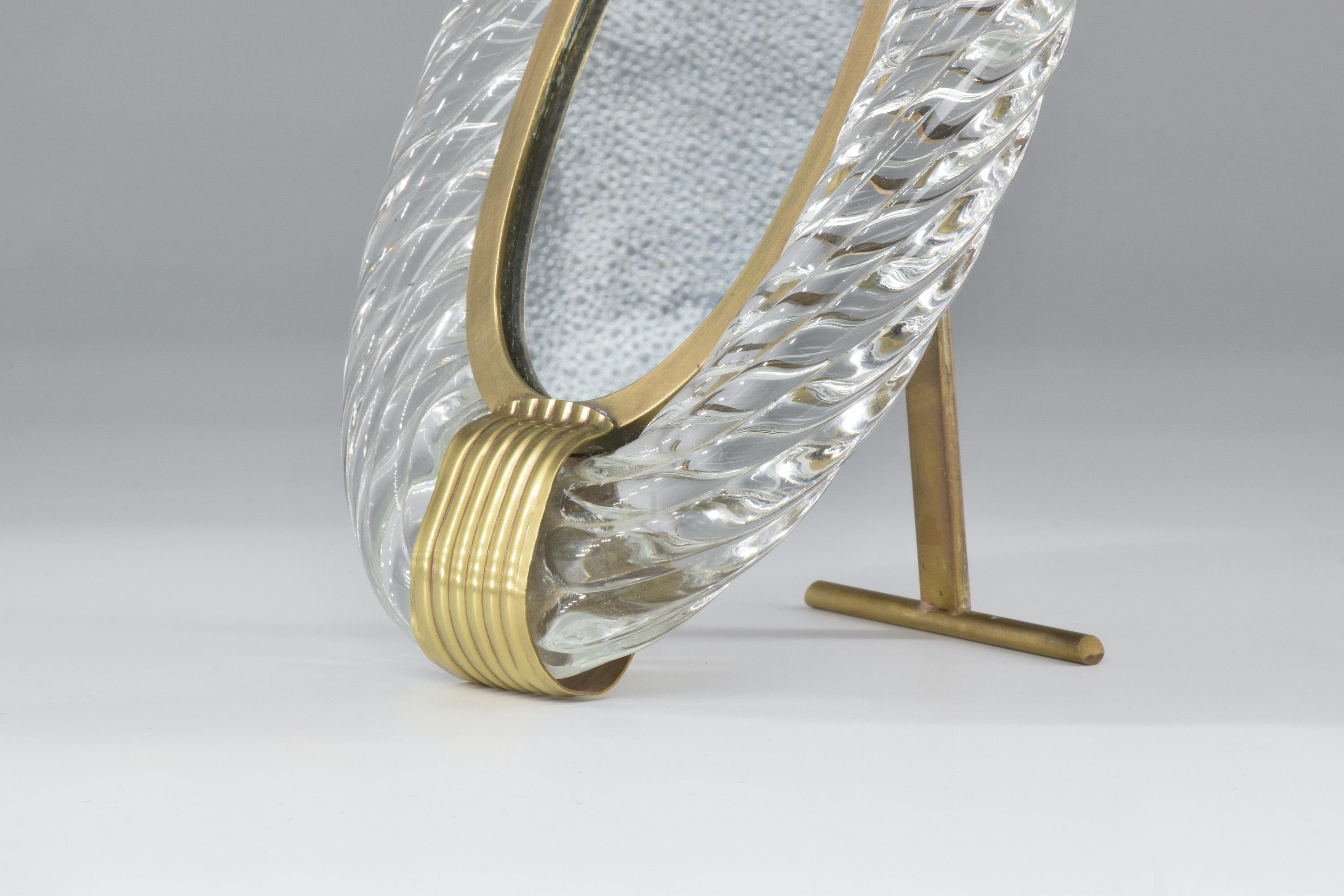 20th Century 1950s Murano Vanity Mirror or Photo Frame by Carlo Scarpa for Venini