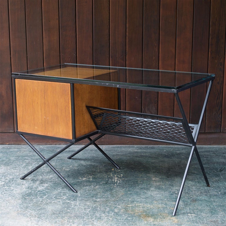 Enameled 1950s Muriel Coleman Pacifica Desk Mid-Century Cabinmodern California Modern For Sale