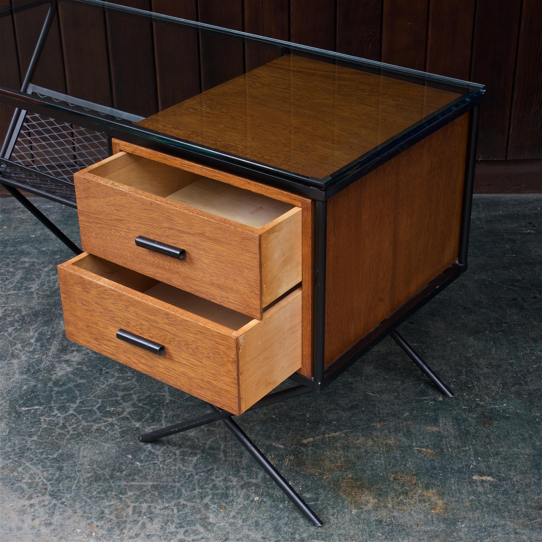 Mid-20th Century 1950s Muriel Coleman Pacifica Desk Mid-Century California Palm Spring Style For Sale