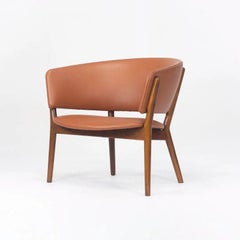 1950s Nanna & Jorgen Ditzel ND83 Leather Lounge Chair by Knud Willadsen & Selig