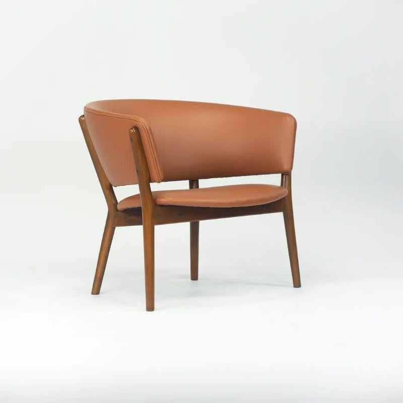 Danish 1950s Nanna & Jorgen Ditzel ND83 Leather Lounge Chair by Knud Willadsen & Selig For Sale
