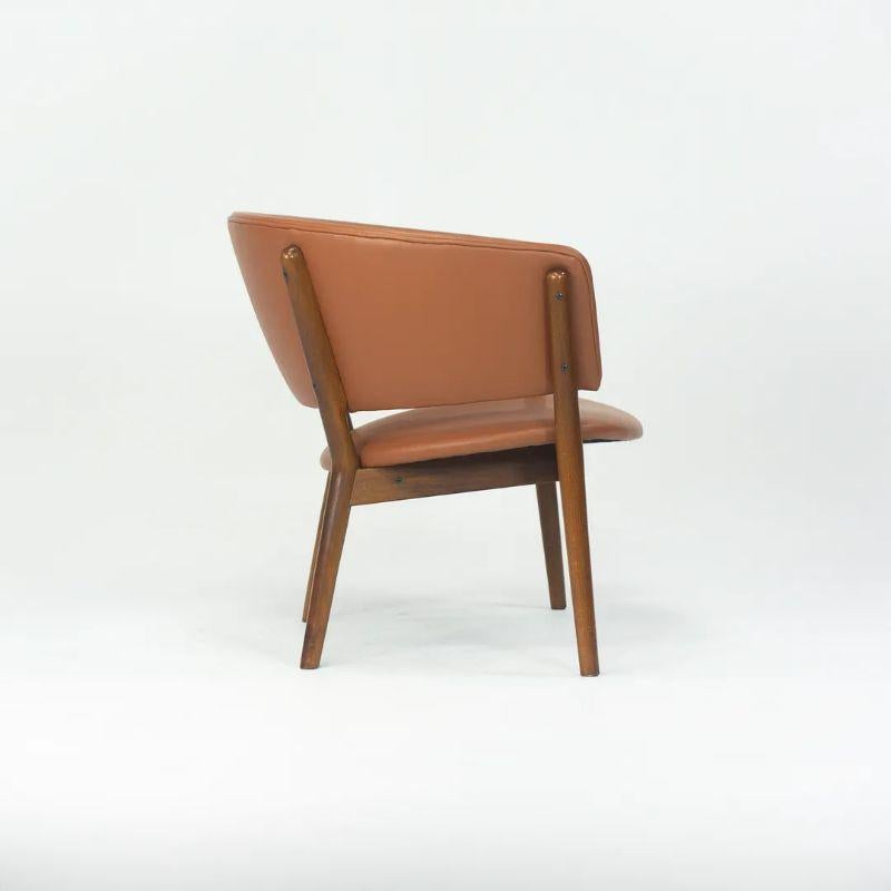 Mid-20th Century 1950s Nanna & Jorgen Ditzel ND83 Leather Lounge Chair by Knud Willadsen & Selig For Sale