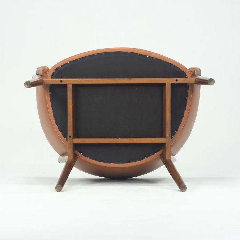 1950s Nanna & Jorgen Ditzel ND83 Leather Lounge Chair by Knud Willadsen & Selig 2
