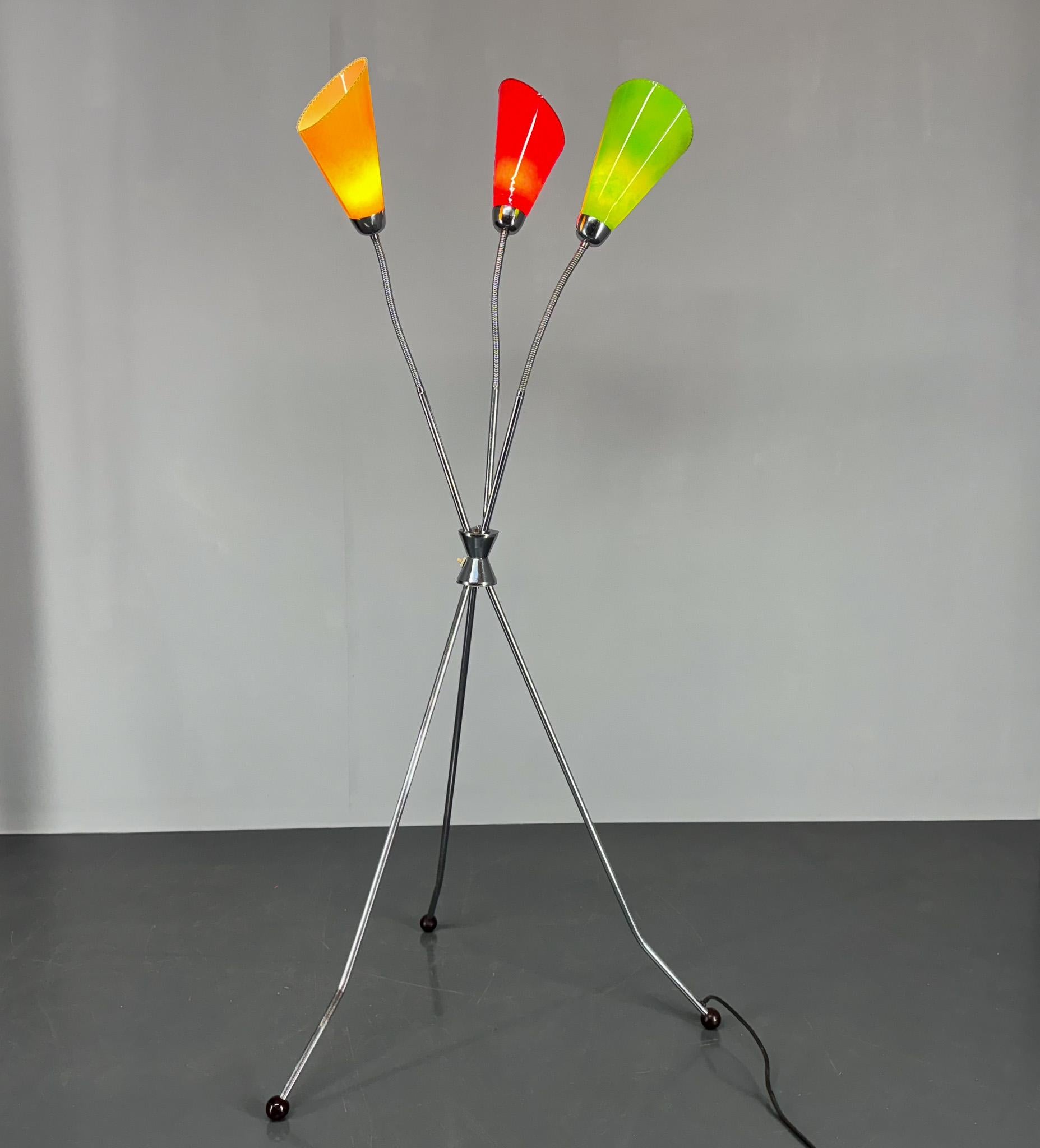 Mid-Century Modern Lampadaire Napako des années 1950, Tchécoslovaquie en vente