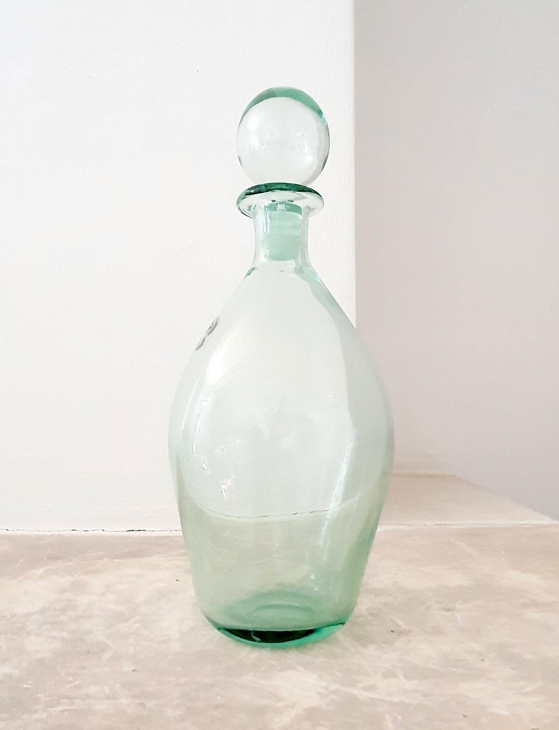 1950er Jahre Nason Moretti Dekorative mundgeblasene Murano Glas Karaffe im Zustand „Gut“ im Angebot in Roma, IT