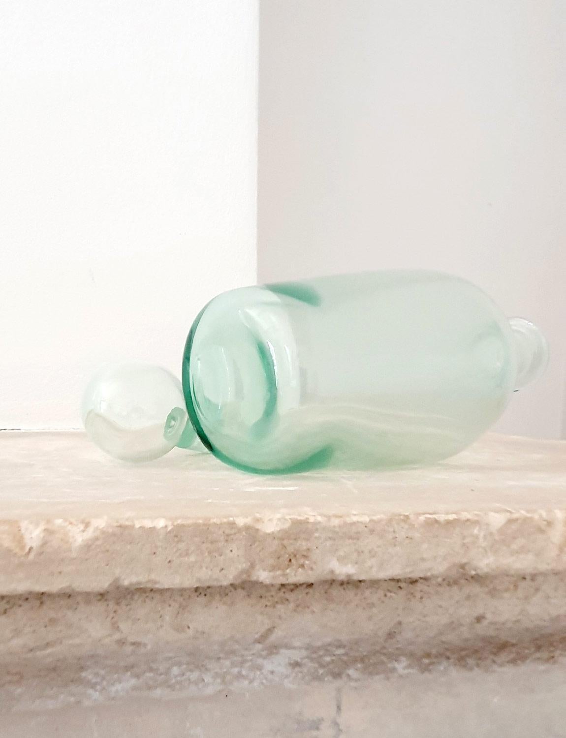 Vetro Decanter decorativo in vetro di Murano soffiato a mano Nason and Moretti del 1950