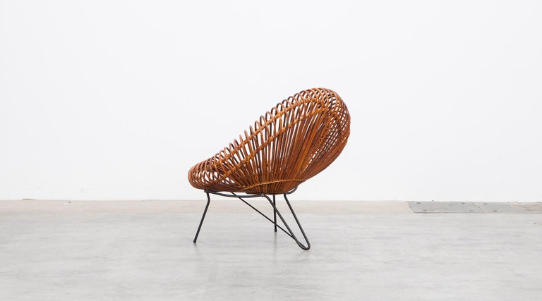 1950s Natural Basket Lounge Chairs by Janine Abraham and Dirk Jan Rol 'c' For Sale 4