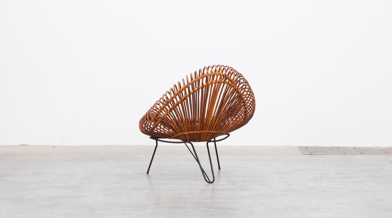 1950s Natural Basket Lounge Chairs by Janine Abraham and Dirk Jan Rol 'c' For Sale 5