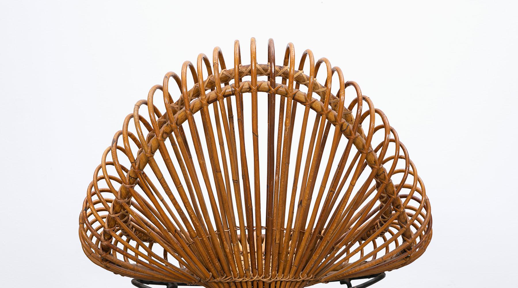 1950s Natural Basket Lounge Chairs by Janine Abraham and Dirk Jan Rol 'e' For Sale 4