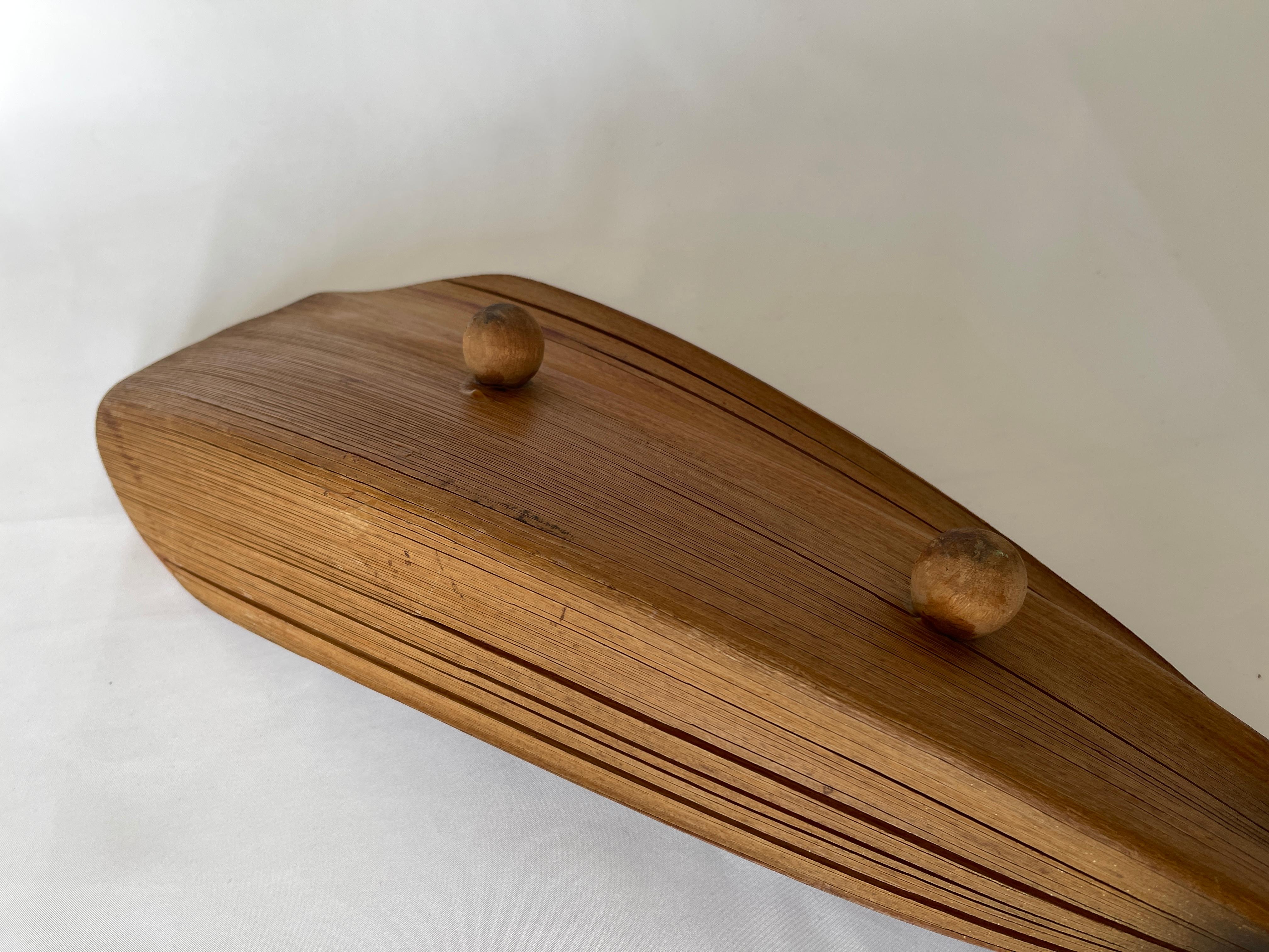 1950's Natural Florida Palm Leaf Centrepiece Tray For Sale 1