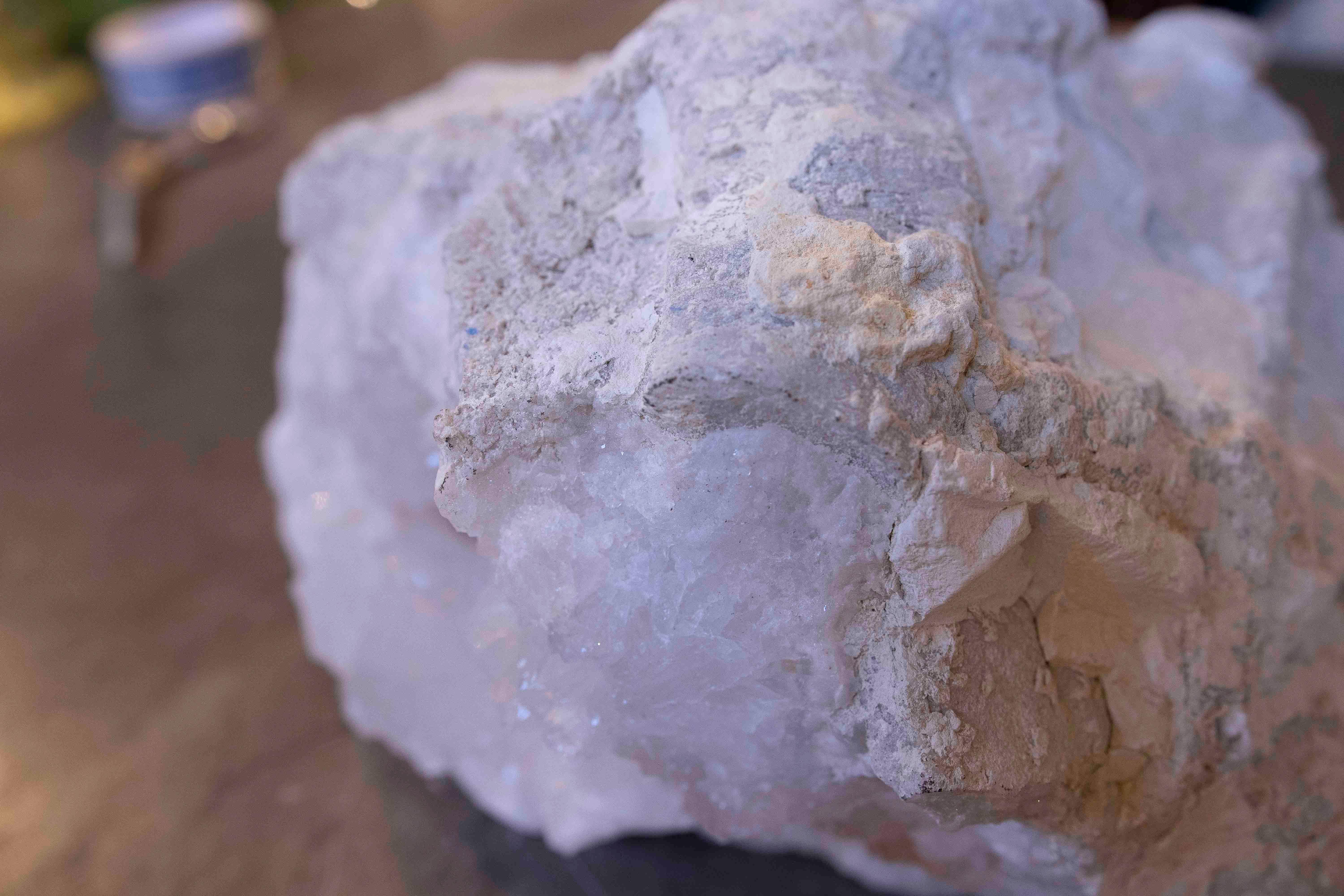 1950s Natural Quartz Geode Decorative Object For Sale 9