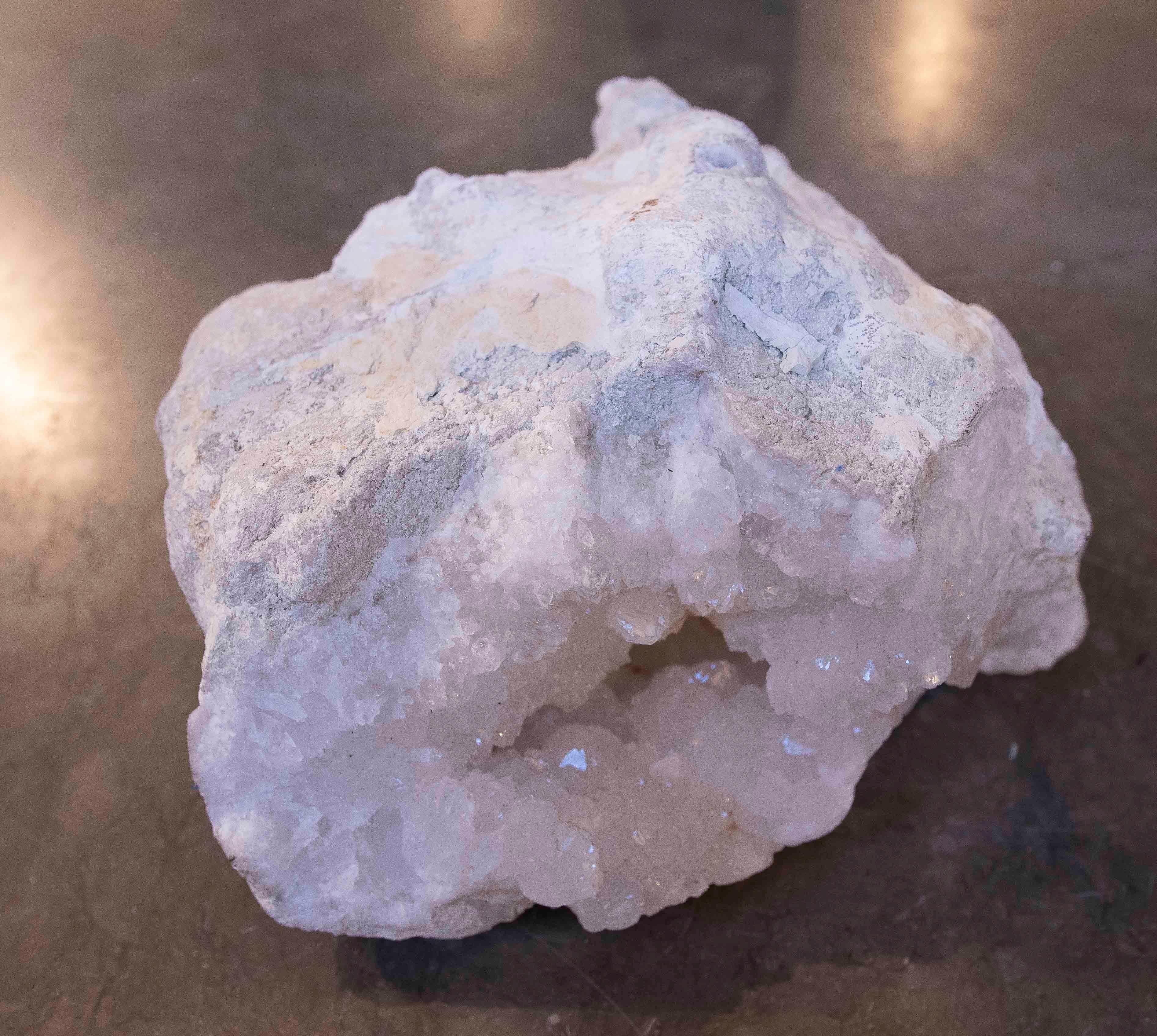 1950s Natural Quartz Geode Decorative Object For Sale 11