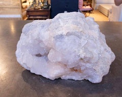1950s Natural Quartz Geode Decorative Object