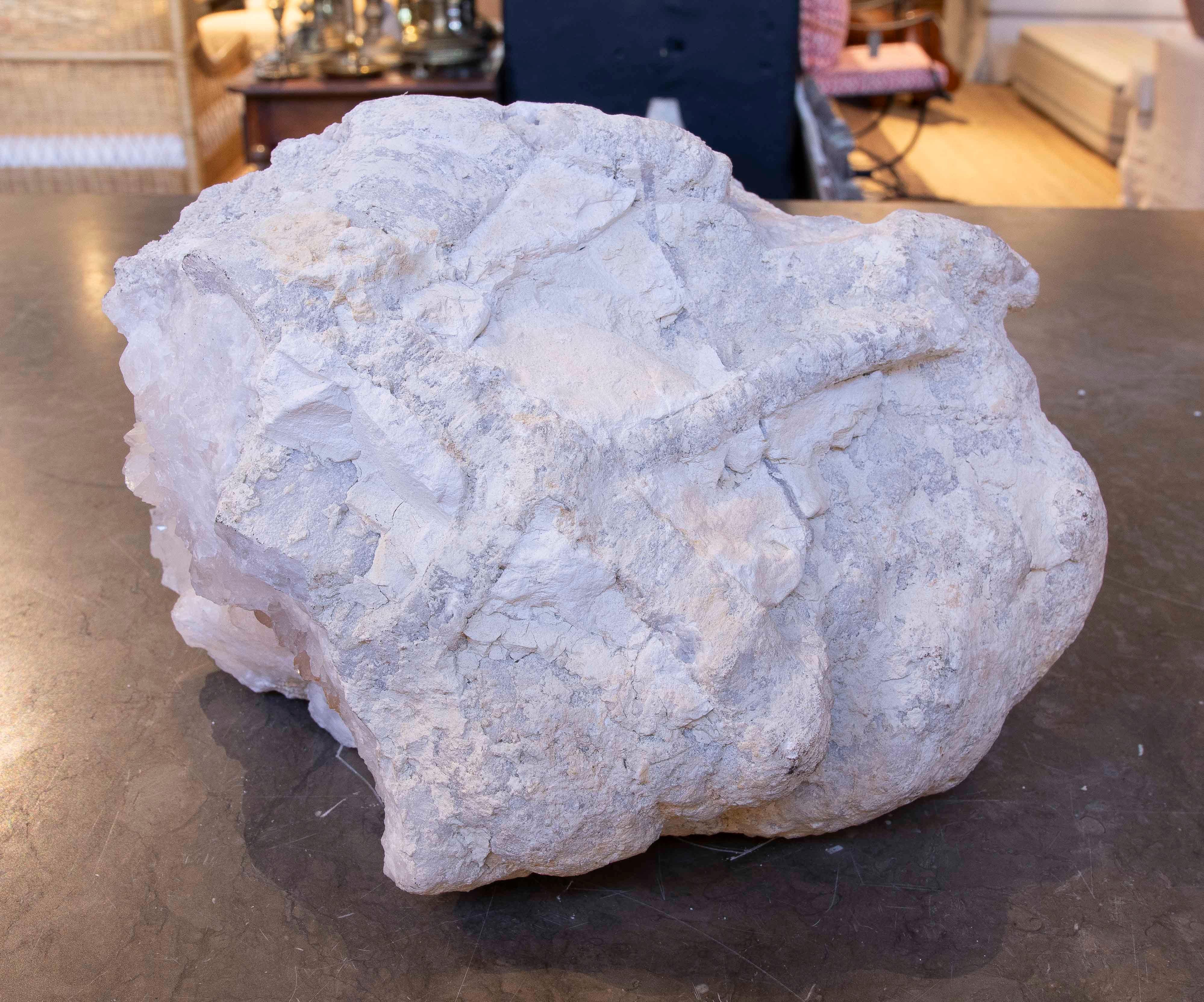1950s Natural Quartz Geode Decorative Object In Good Condition For Sale In Marbella, ES