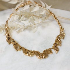 Collar años 50 oro rosa