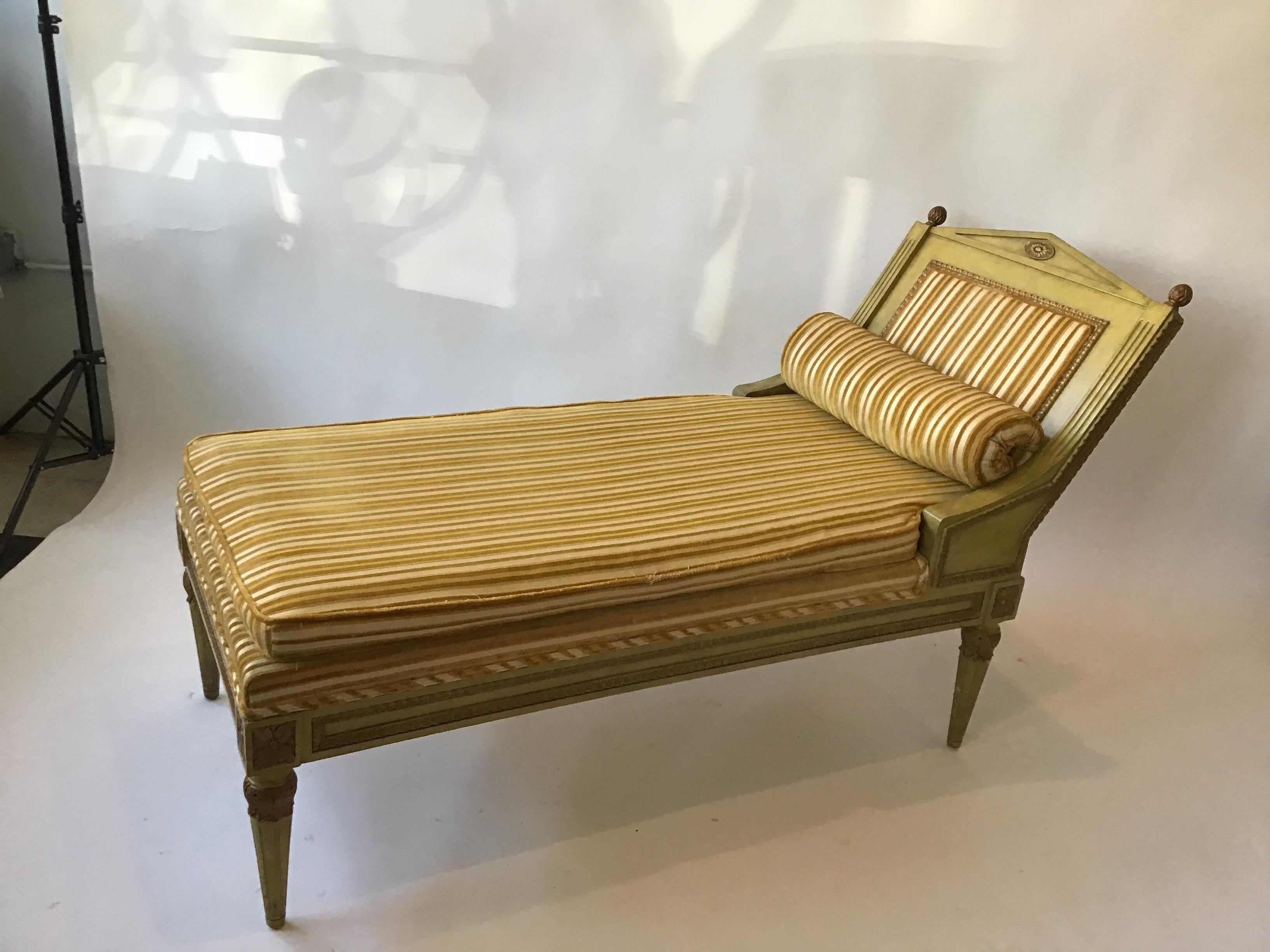 Mid-20th Century 1950s Neoclassic Chaise Lounge