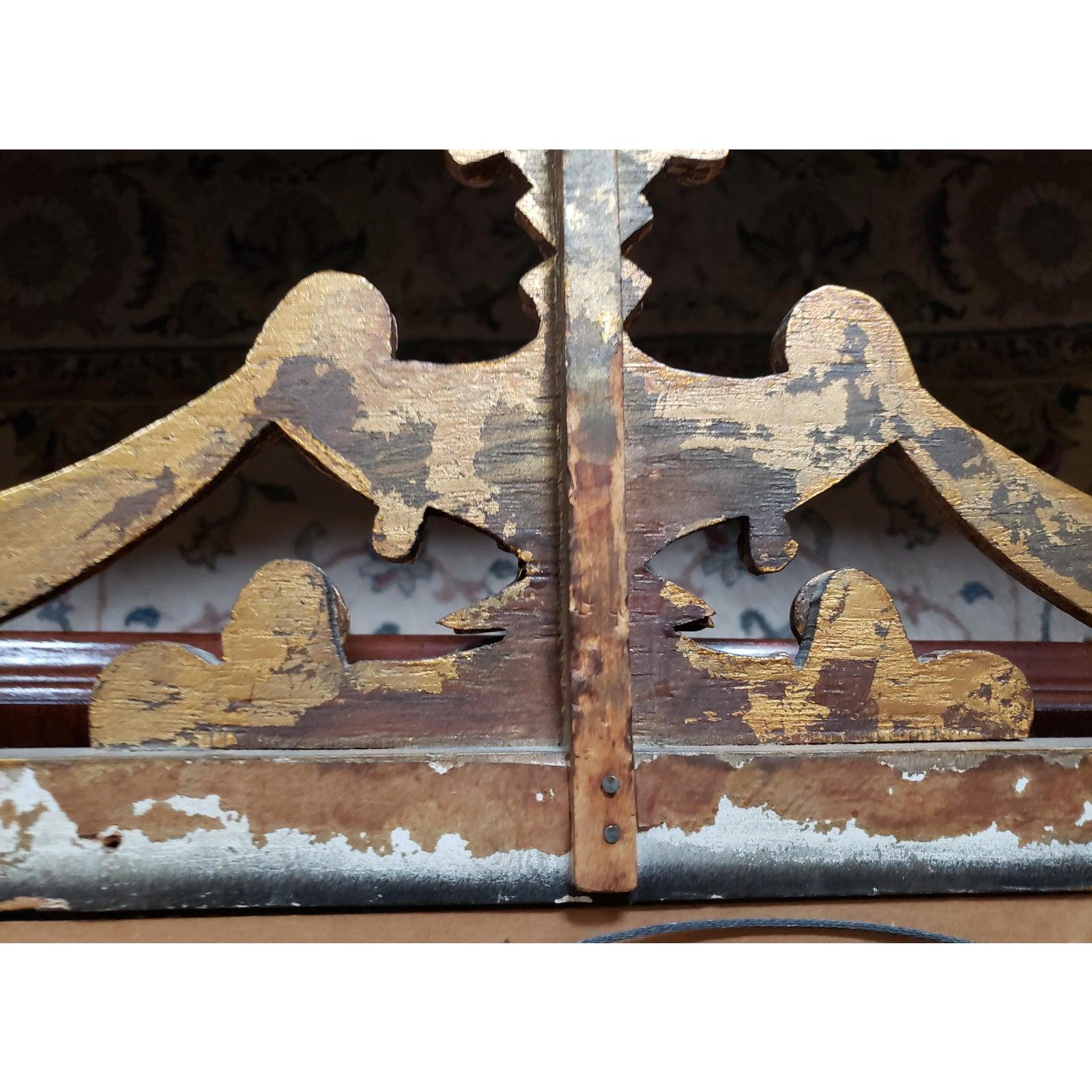 1950s Neo-Classical Style Gilt Wood Draperies, Urn and Acanthus Leaves Mirror 7
