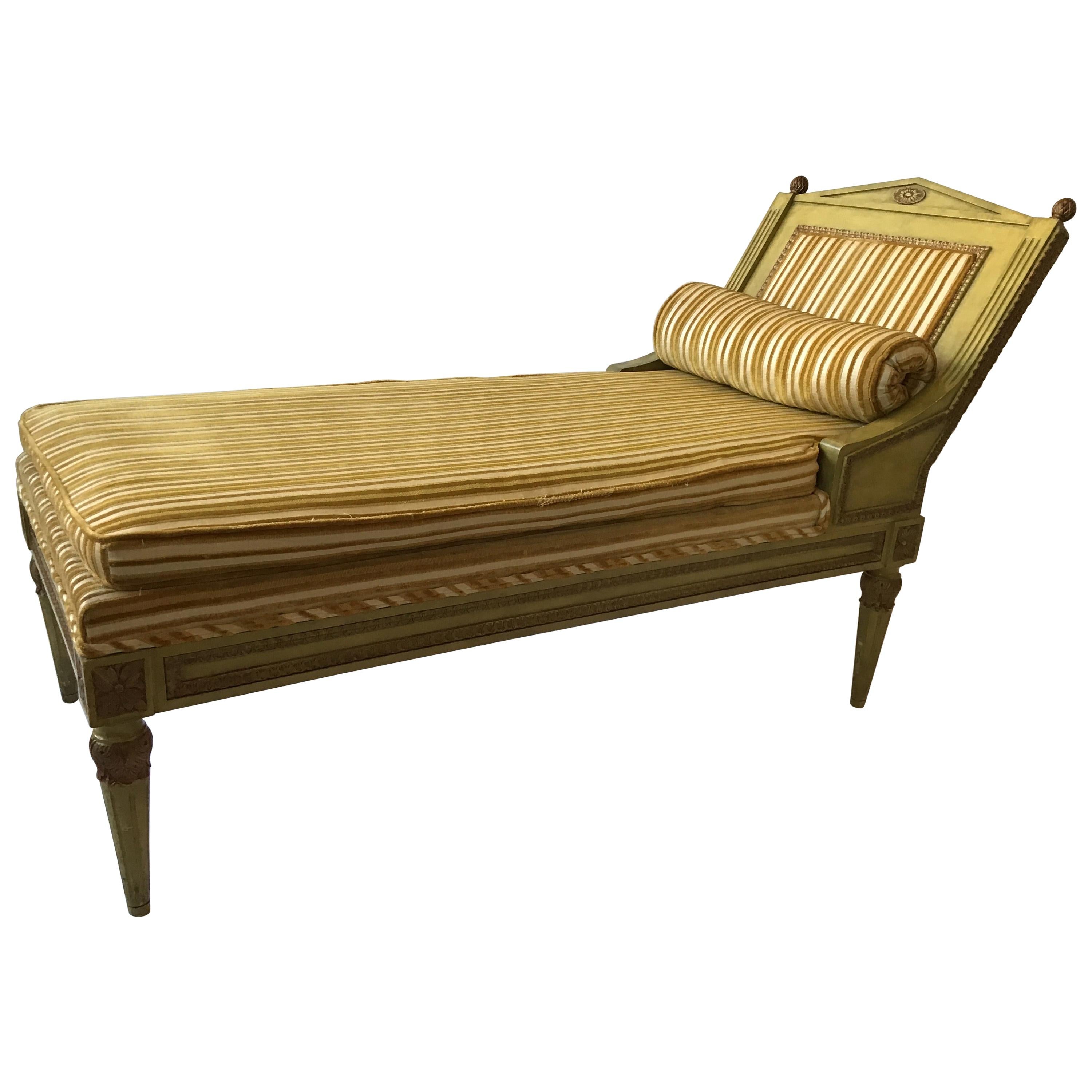 1950s Neoclassic Chaise Lounge