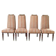 Vintage 1950s Style Vittorio Dassi Neoclassical Four Italian Dining Chairs 