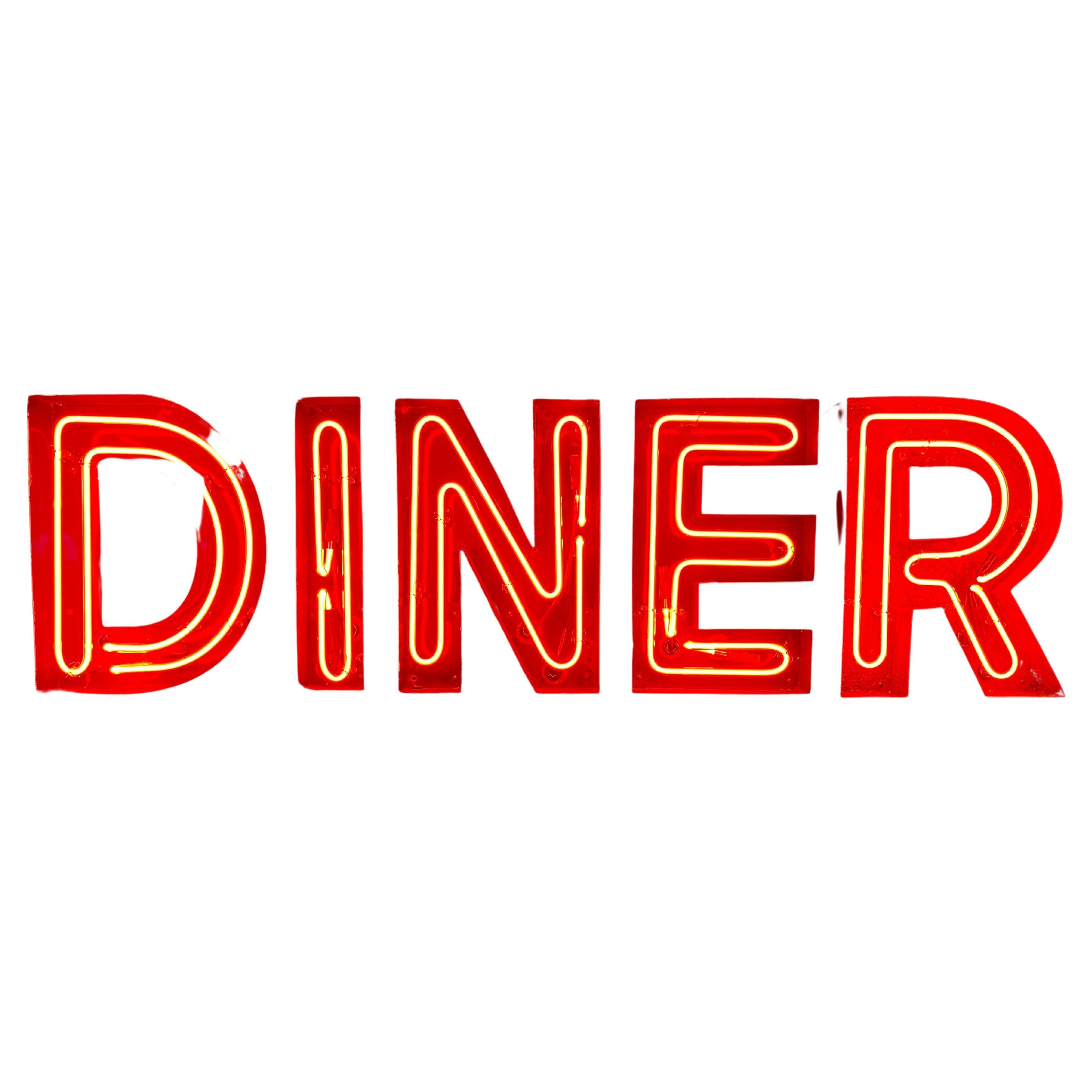 1950er Neonschild Diner