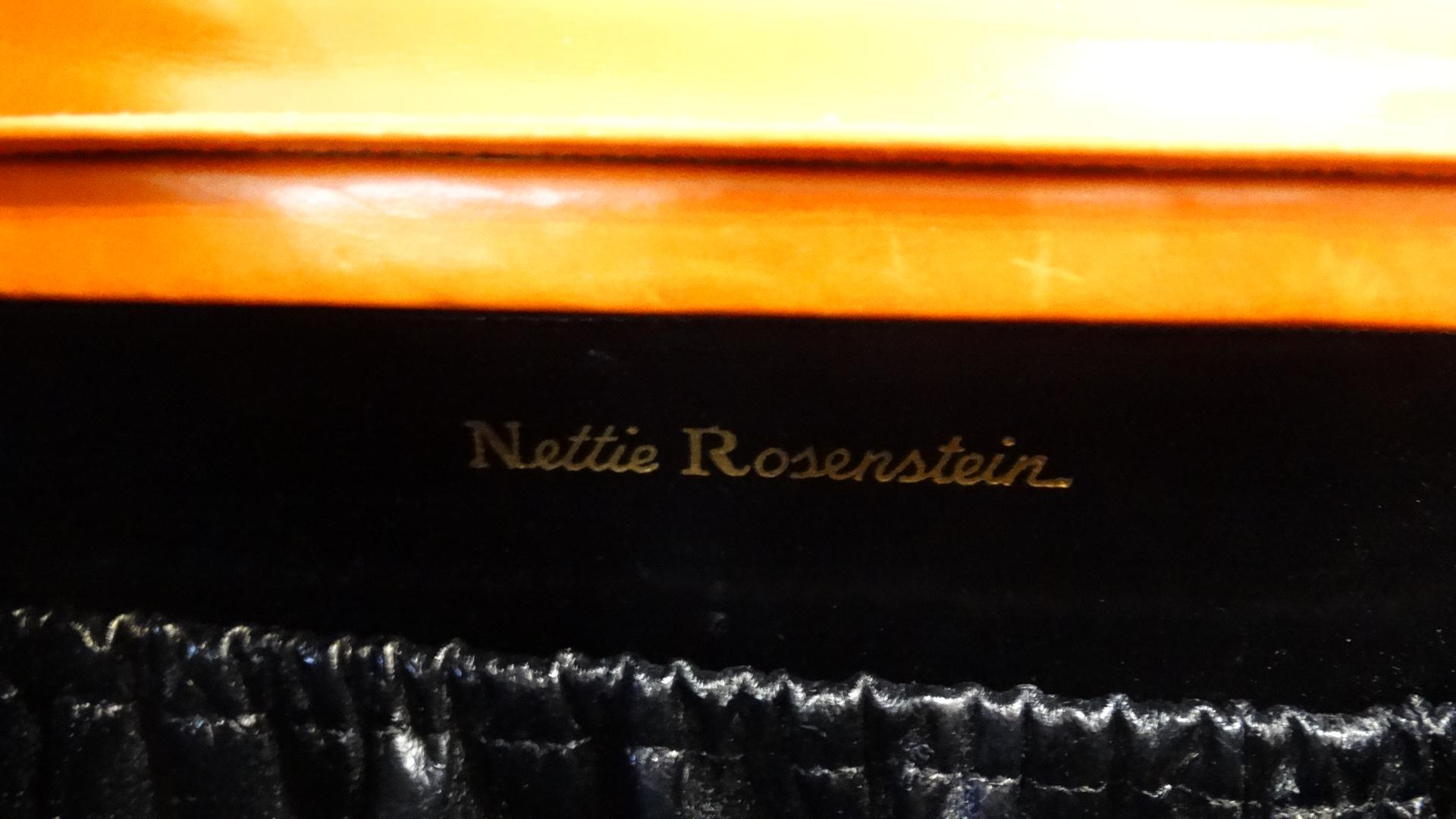 Red 1950s Netti Rosenstein Orange Leather Barrel Bag