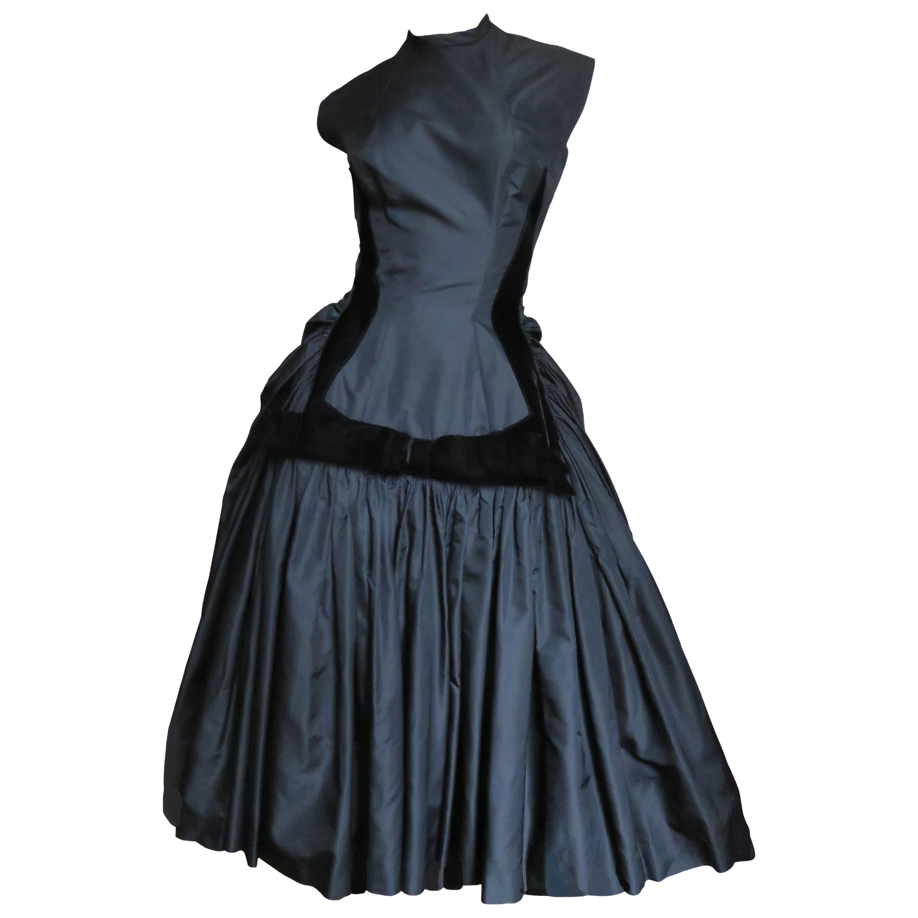 1950s Neusteters Silk Dress