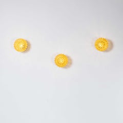 1950’s New Old Stock Amber Dot Globe Ceiling Or Wall Lamp