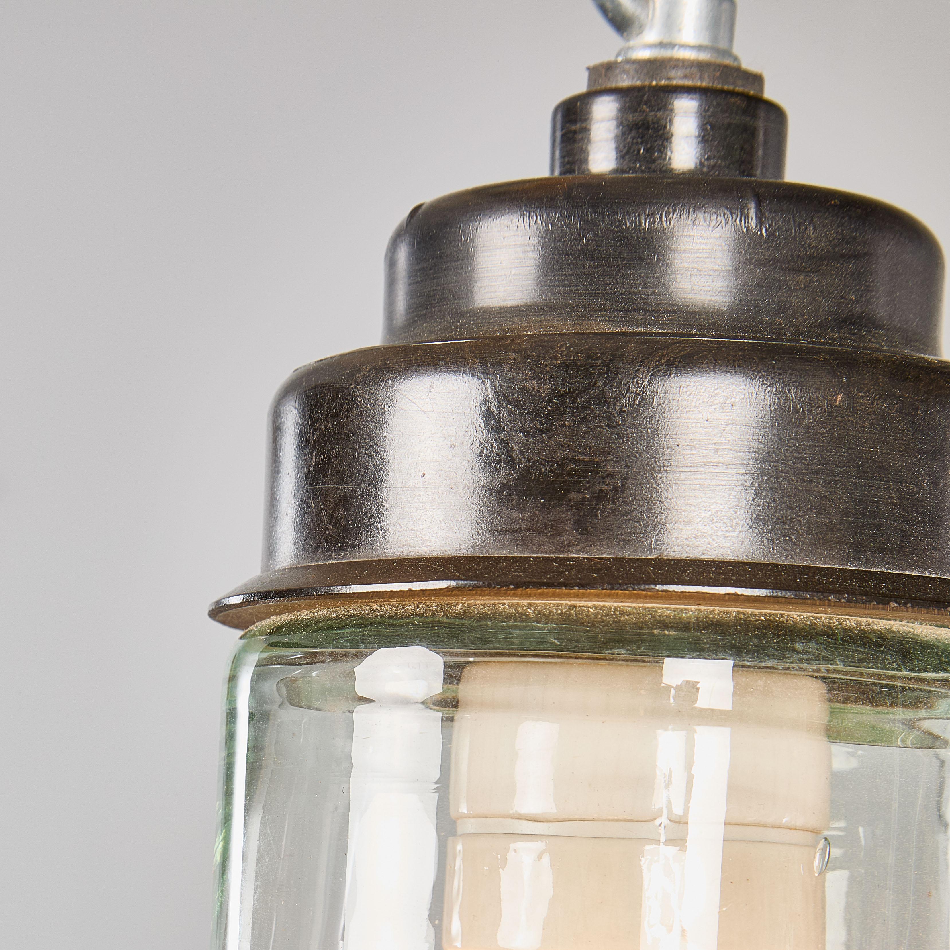 Lampade a sospensione a barile trasparenti degli anni '50 - Buona quantità disponibile in vendita 5