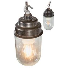 Lampes suspendues à tonneau transparent des années 1950, neuves et en stock - bonne quantité disponible