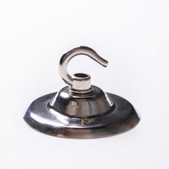 1950's New Old Stock Clear Glass Round Pendant Lamps