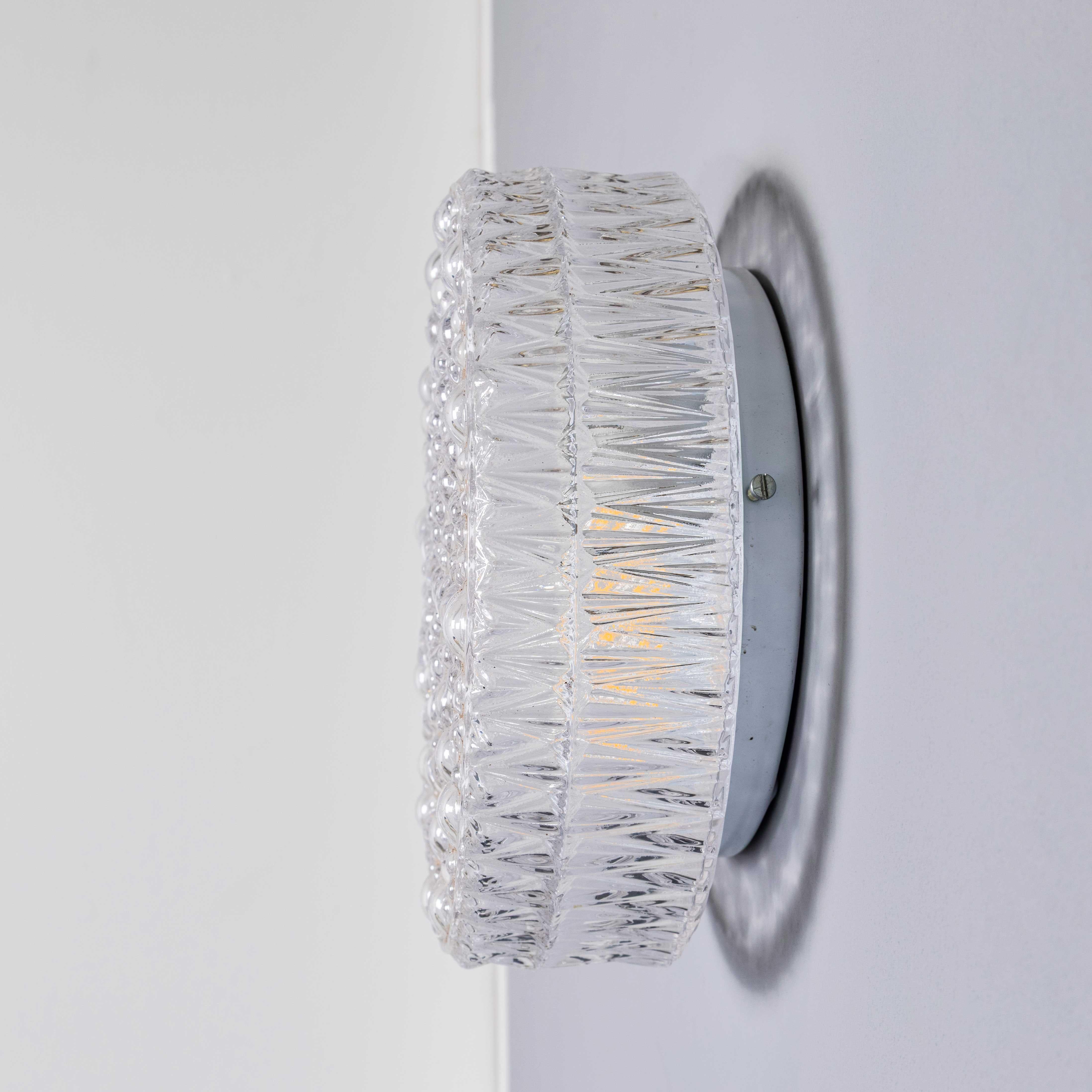 1950's New Old Stock Czech Clear Bubble Wall - Ceiling Lamp For Sale 5