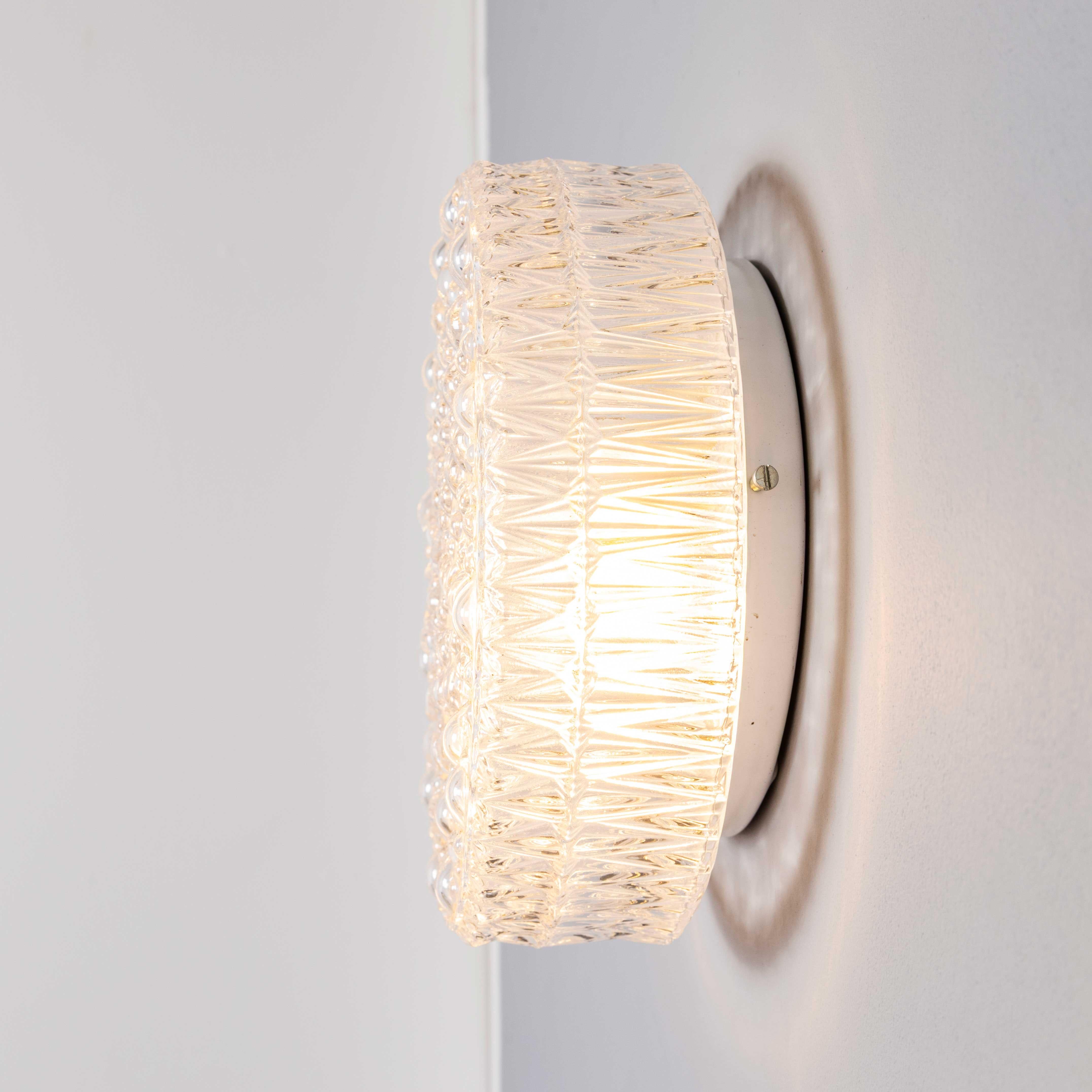 1950's New Old Stock Czech Clear Bubble Wall - Ceiling Lamp For Sale 6