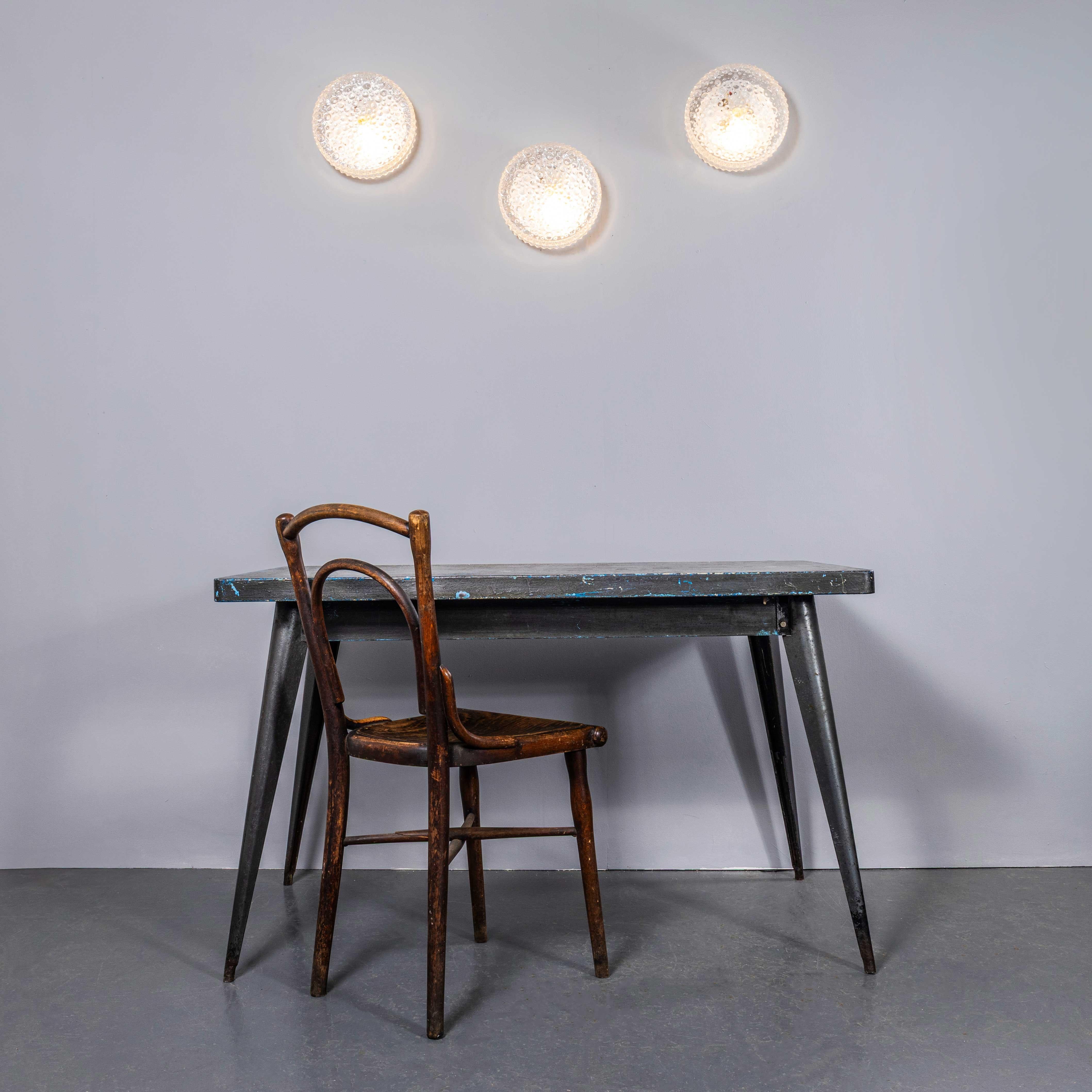 1950's New Old Stock Czech Clear Bubble Wall - Ceiling Lamp In Good Condition For Sale In Hook, Hampshire