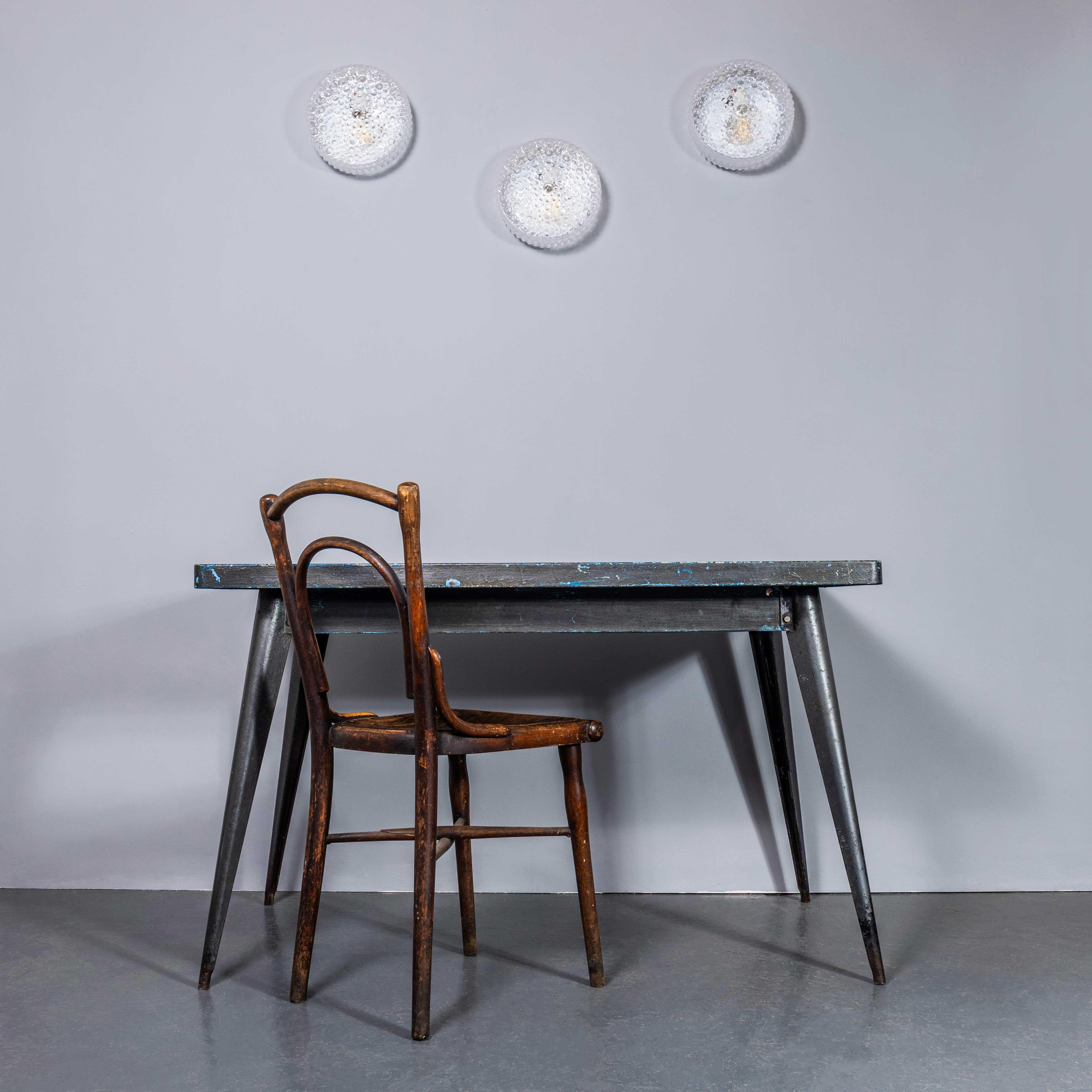 Mid-20th Century 1950's New Old Stock Czech Clear Bubble Wall - Ceiling Lamp For Sale